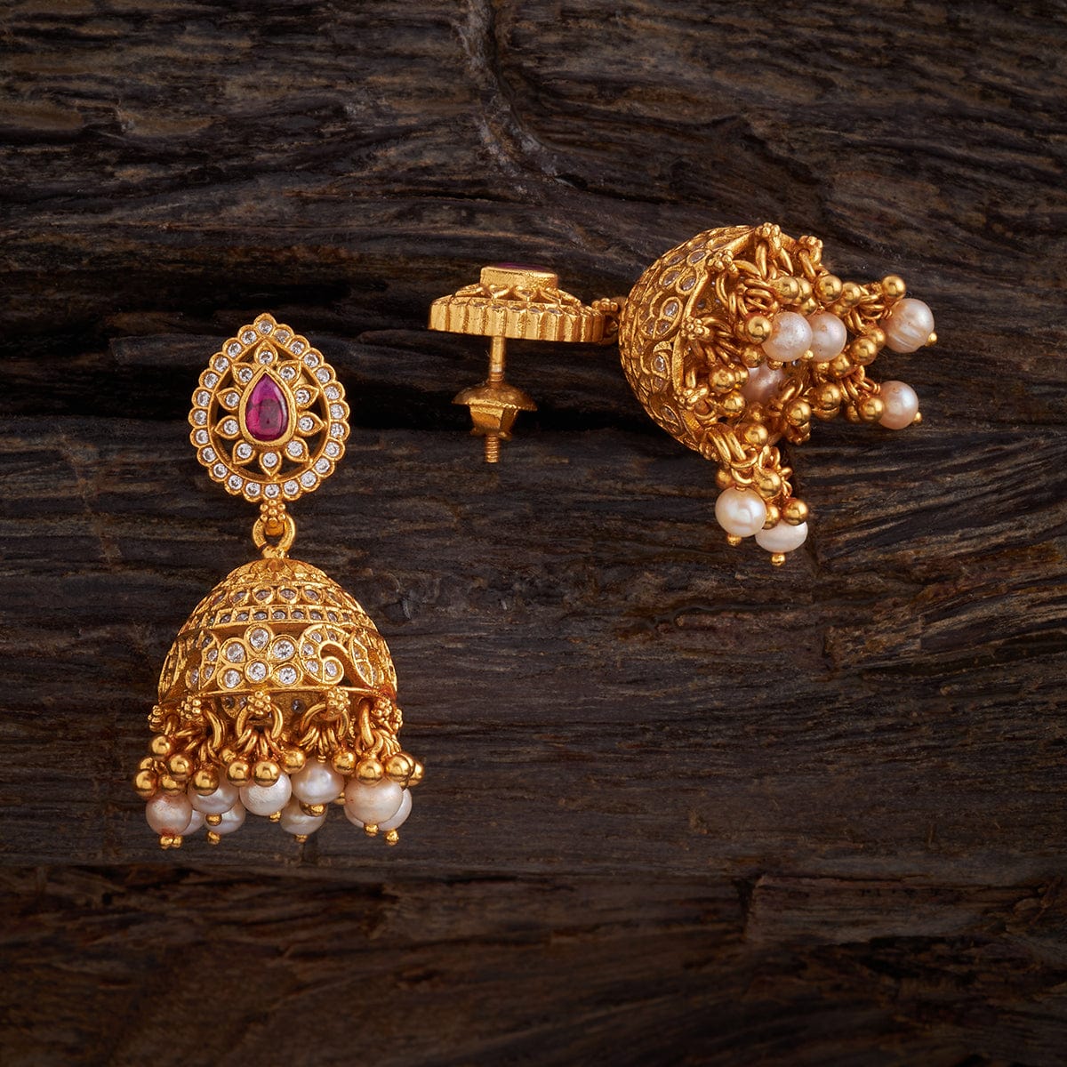 Silver Temple Earring 163707 - Image 3
