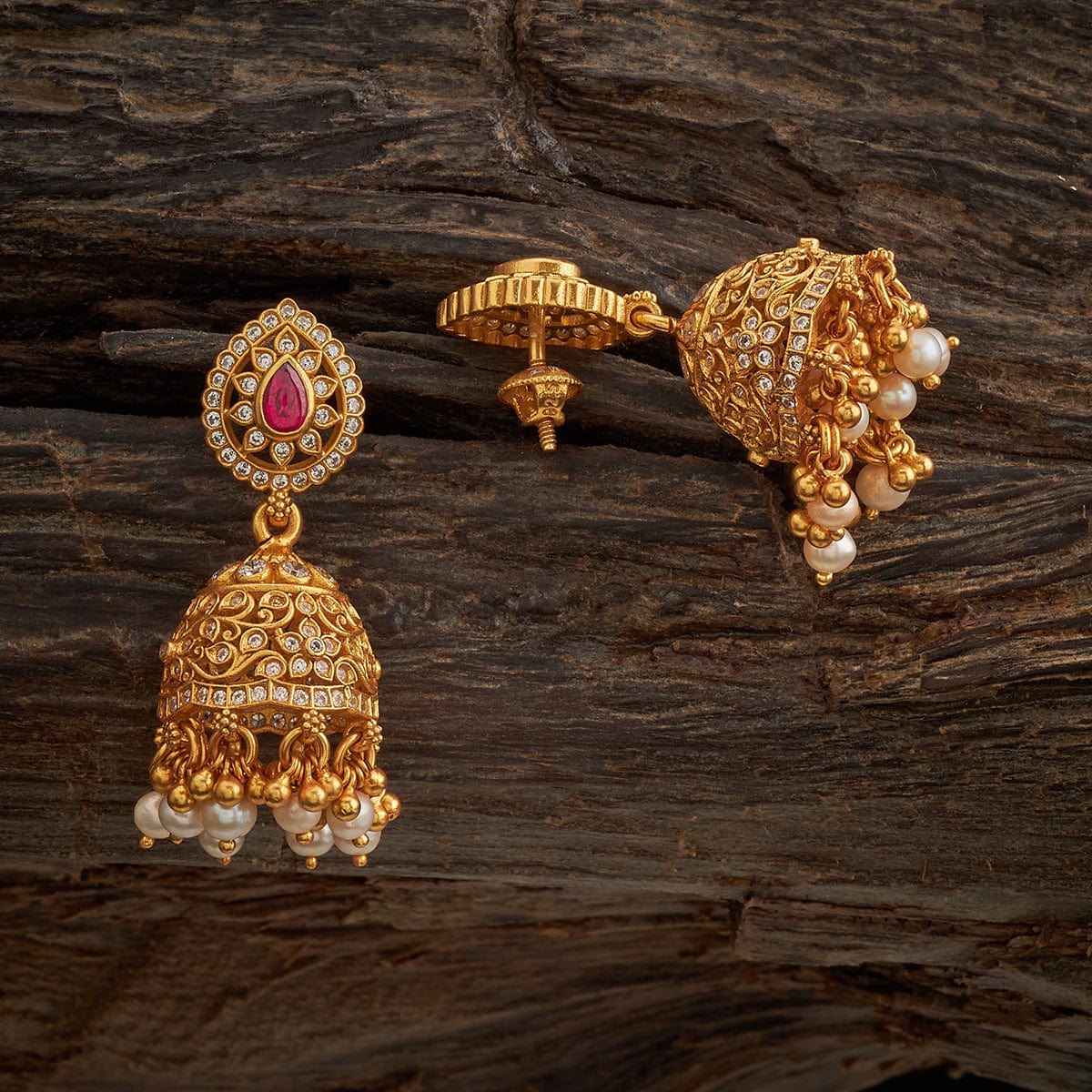 Silver Temple Earring 163708 - Image 5