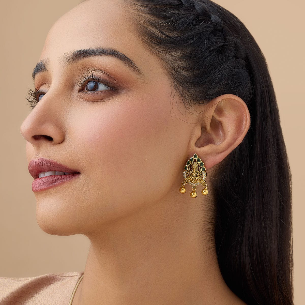 Silver Temple Earring 163731 - Image 3