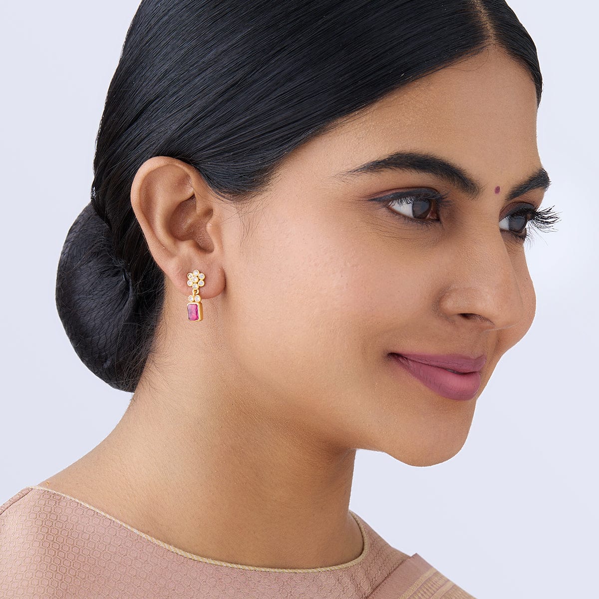 Silver Temple Earring 164607 - Image 3