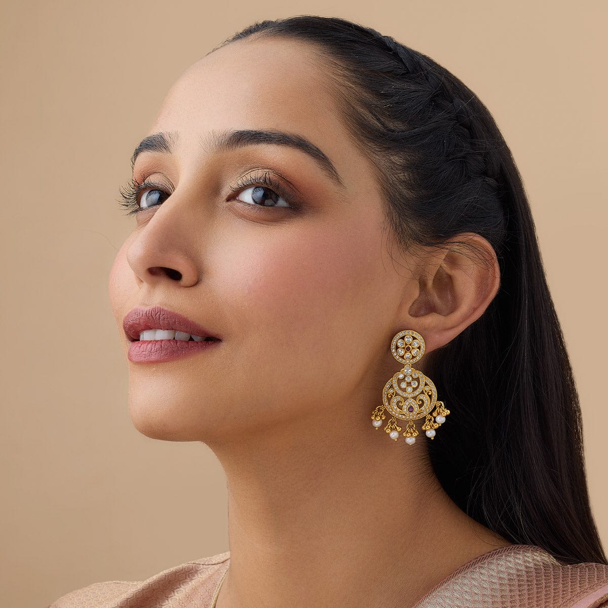 Silver Temple Earring 164644 - Image 3