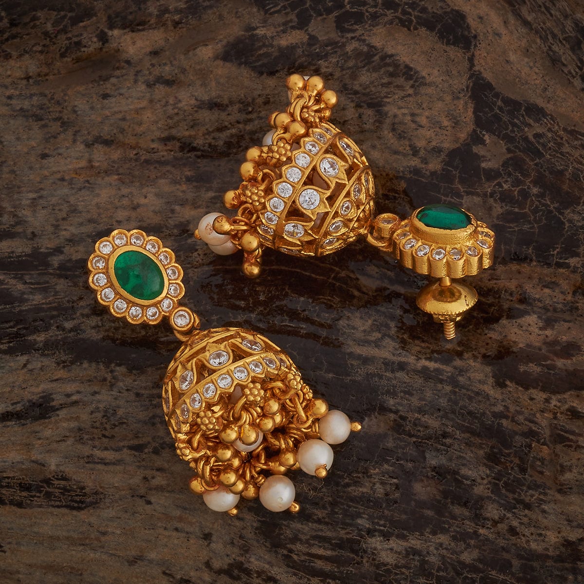 Silver Temple Earring 165732 - Image 3