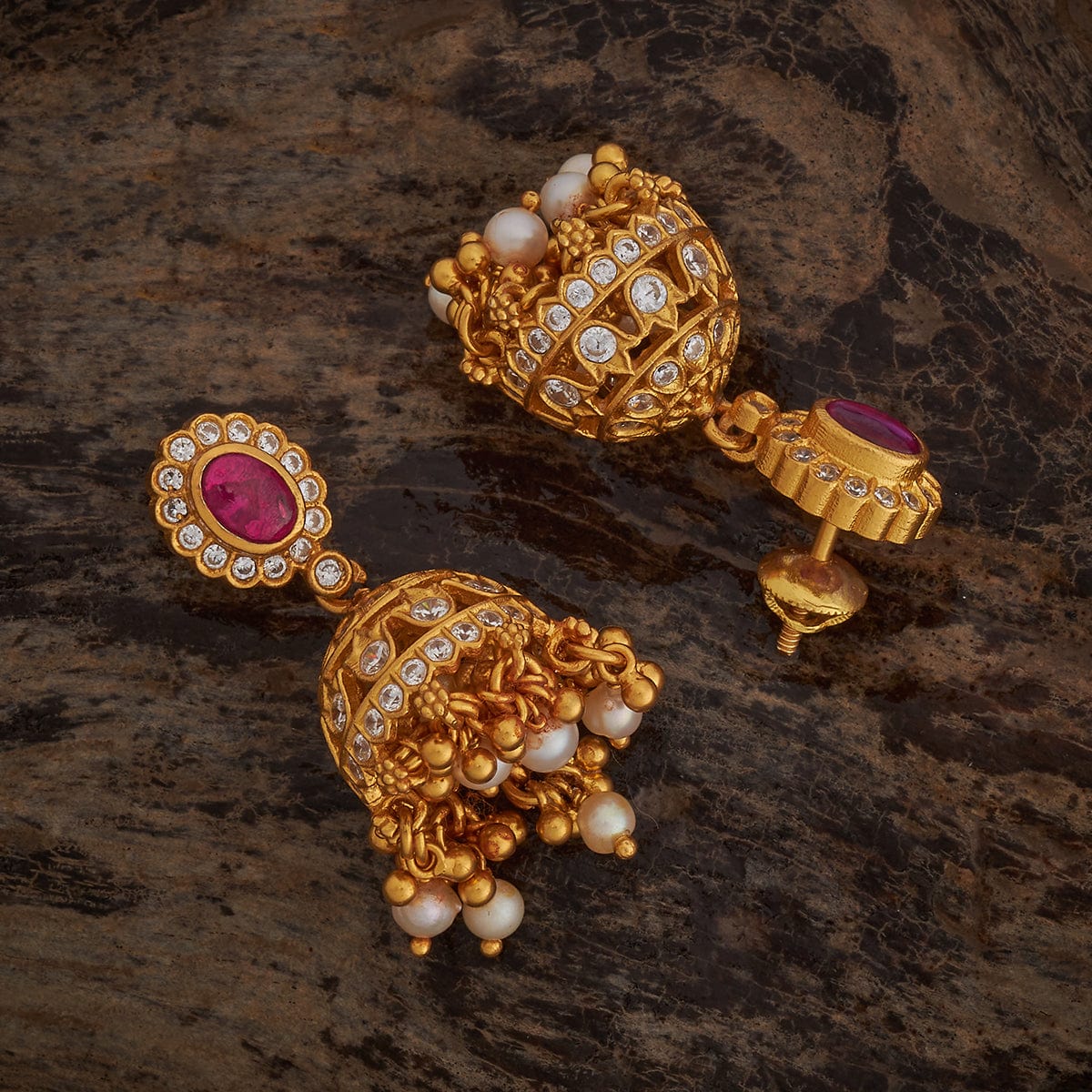 Silver Temple Earring 165732 - Image 6