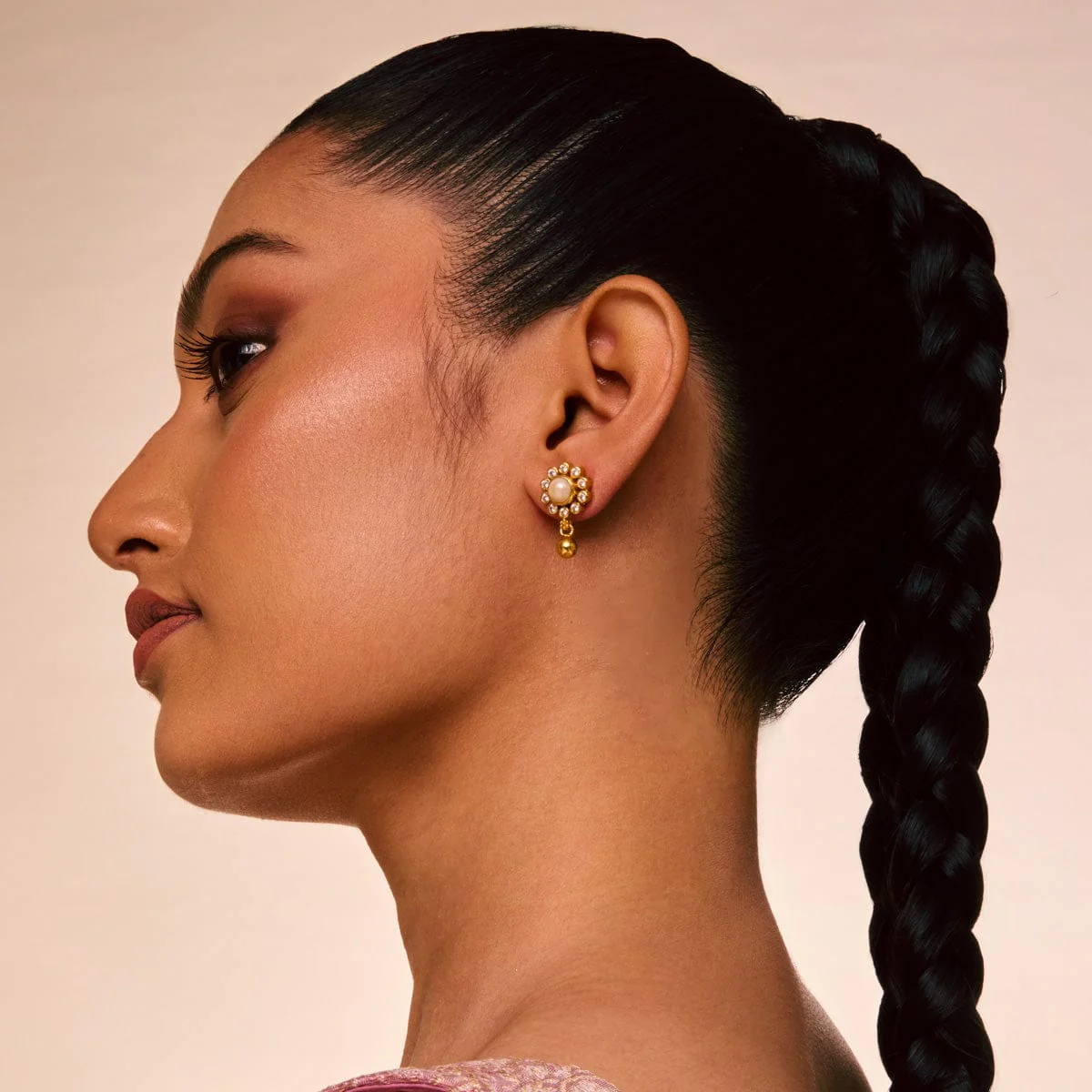 Silver Temple Earring 165972 - Image 9