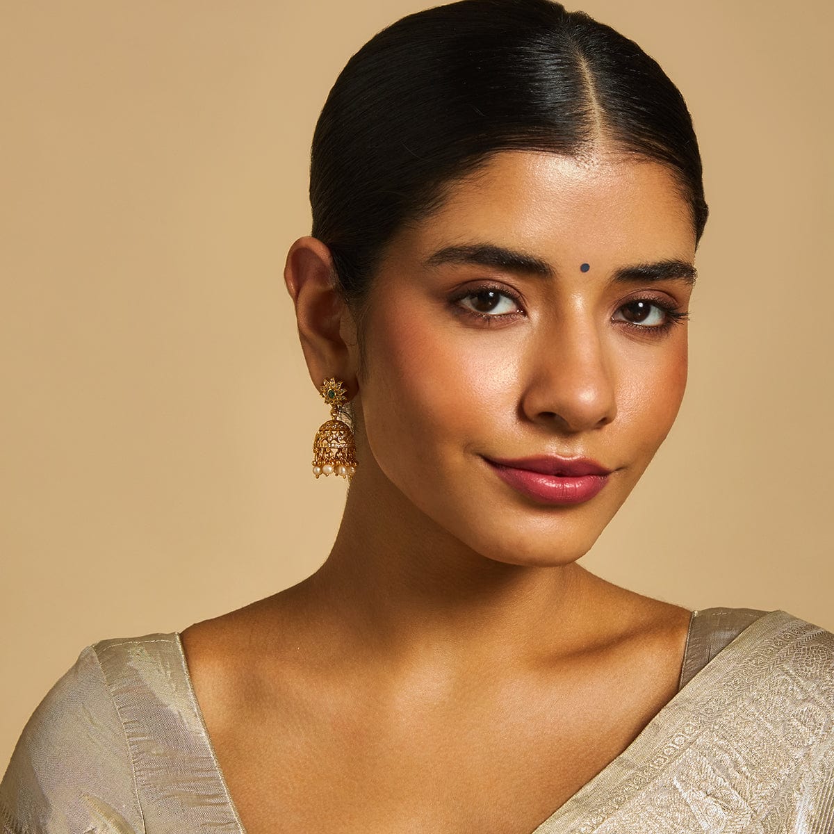 Silver Temple Earring 165999 - Image 2