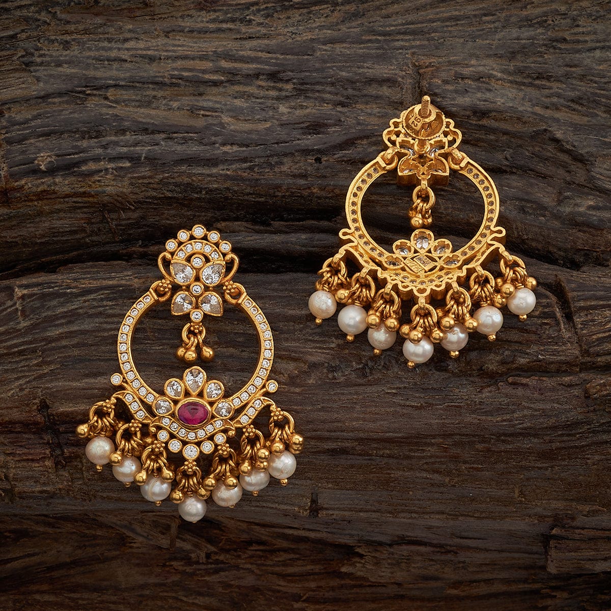 Silver Temple Earring 167557 - Image 3