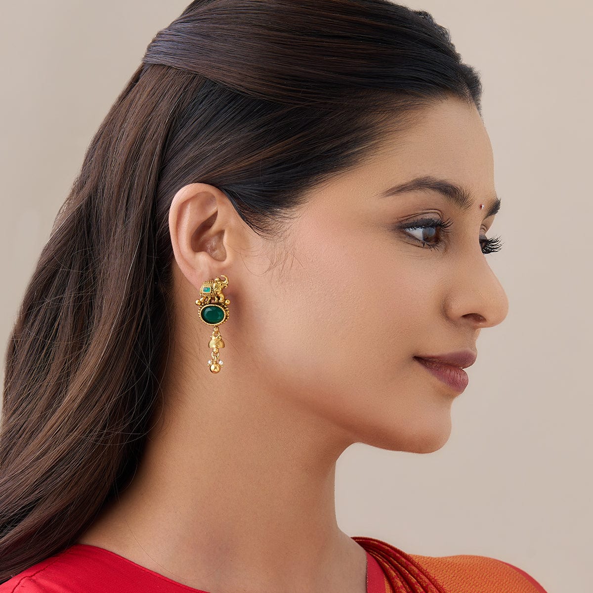 Silver Temple Earring 168228 - Image 2