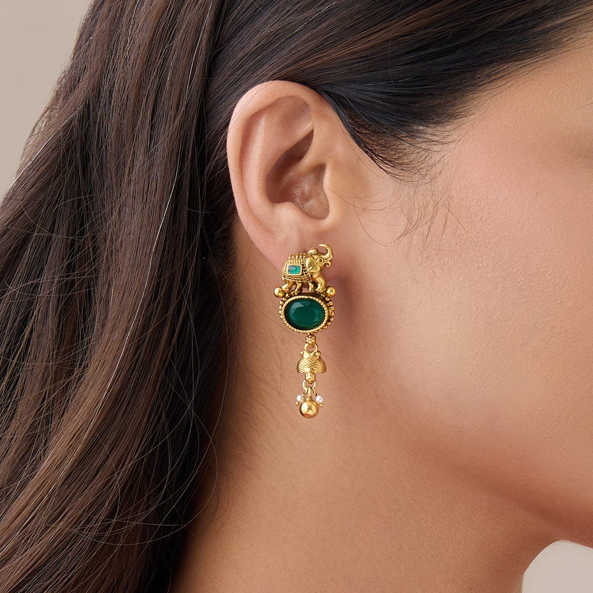 Silver Temple Earring 168228 - Image 3