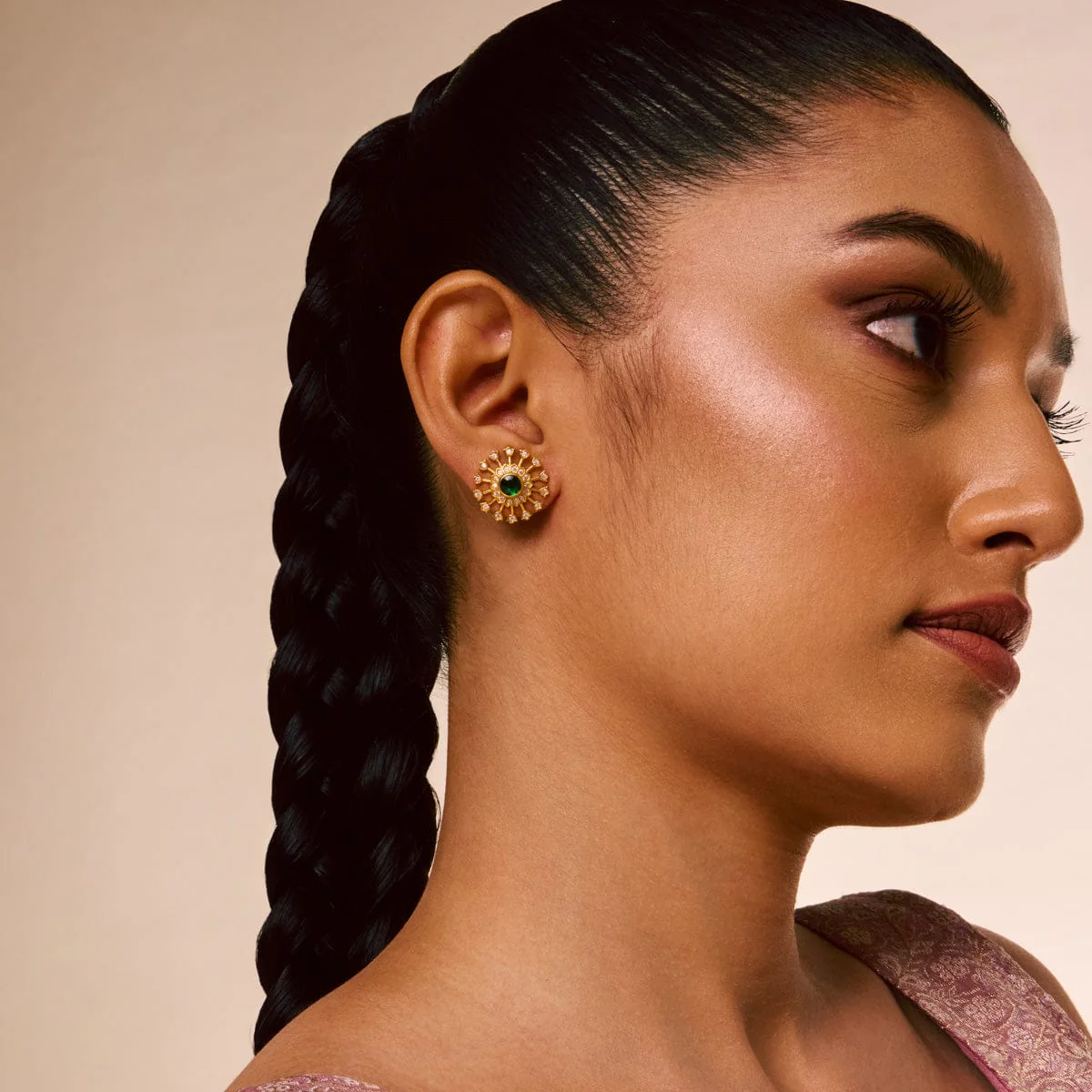 Silver Temple Earring 172538 - Image 4