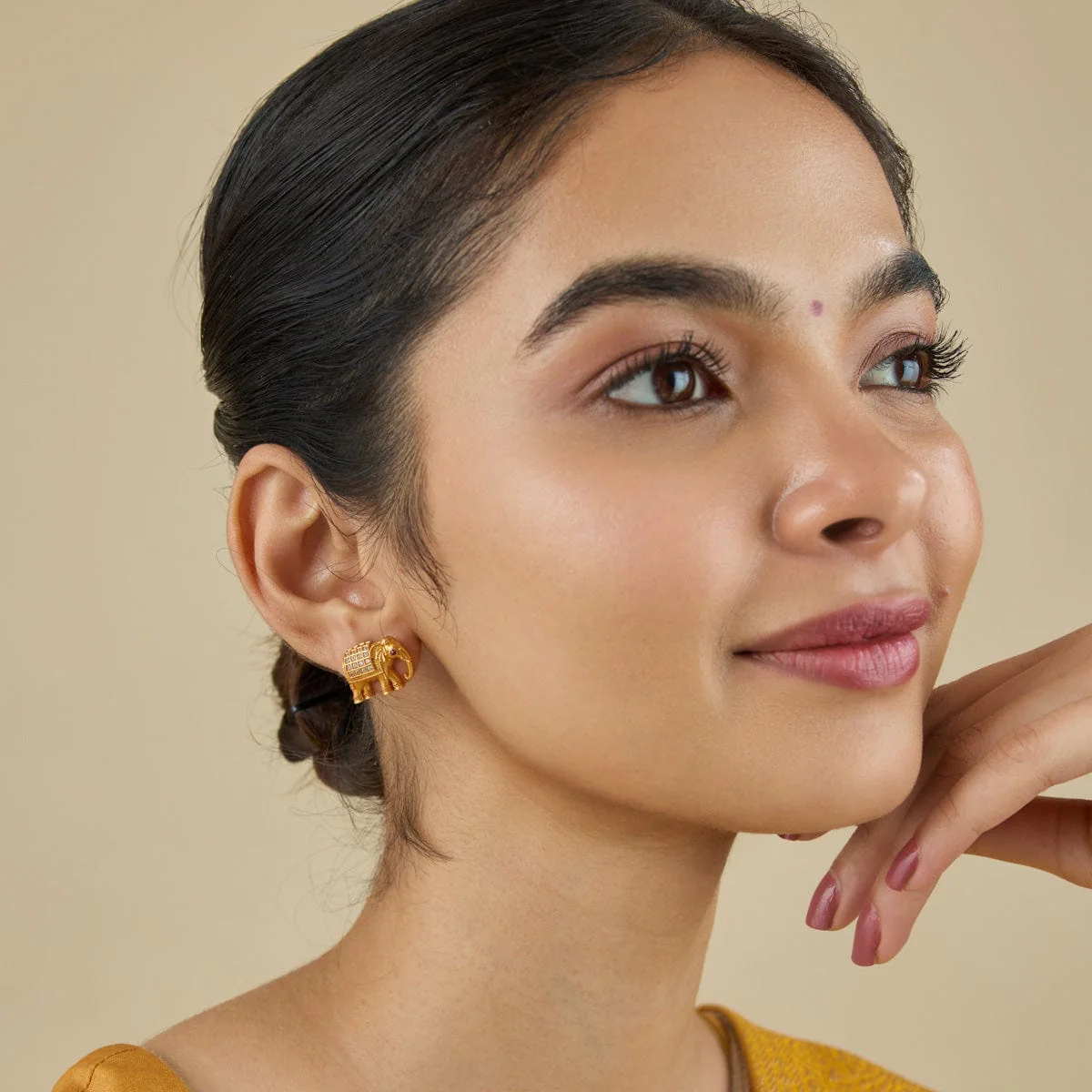 Silver Temple Earring 172545 - Image 3