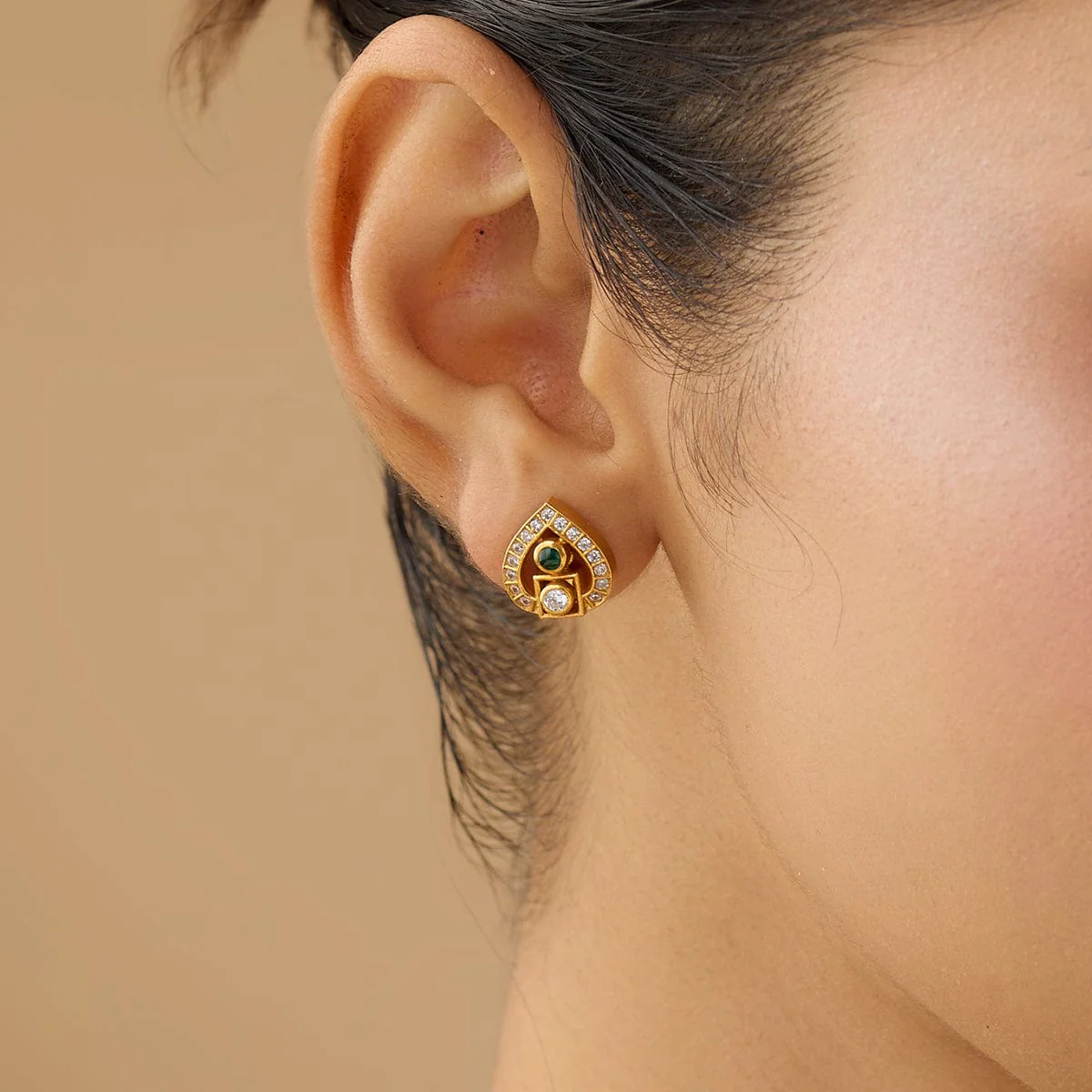 Silver Temple Earring 172568 - Image 2