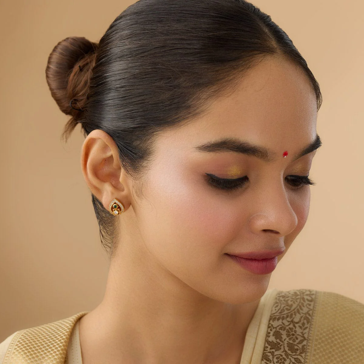 Silver Temple Earring 172568 - Image 3