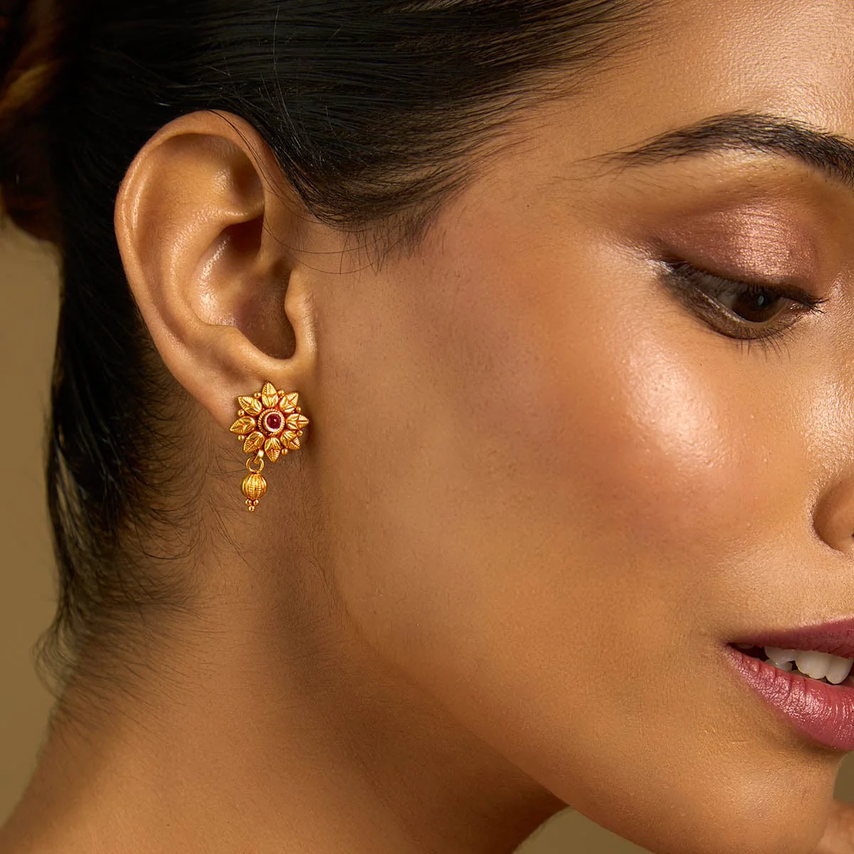 Silver Temple Earring 172702 - Image 3