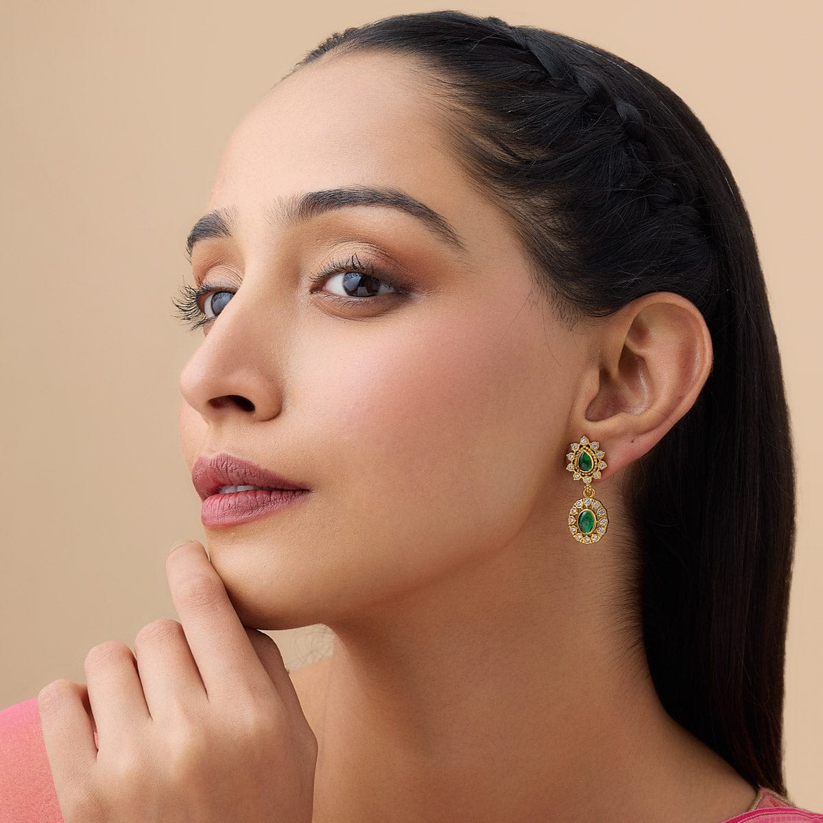 Silver Temple Earring 172792 - Image 3