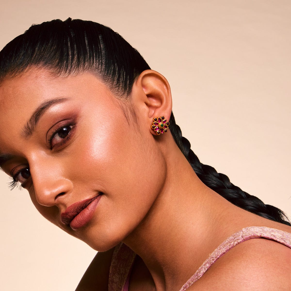 Silver Temple Earring 172793 - Image 2