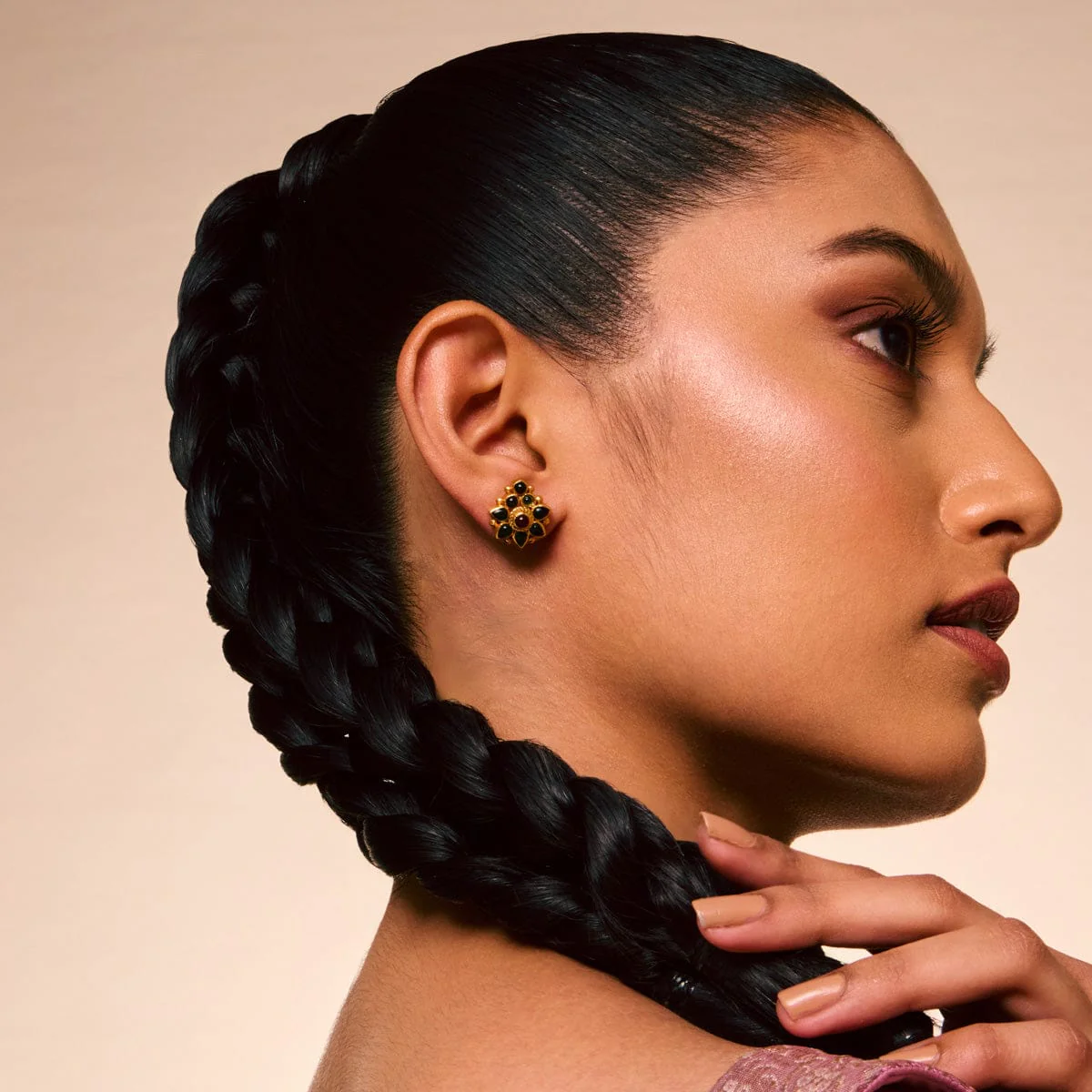Silver Temple Earring 172794 - Image 2