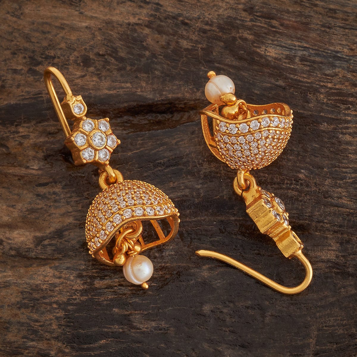 Silver Temple Earring 173395 - Image 2