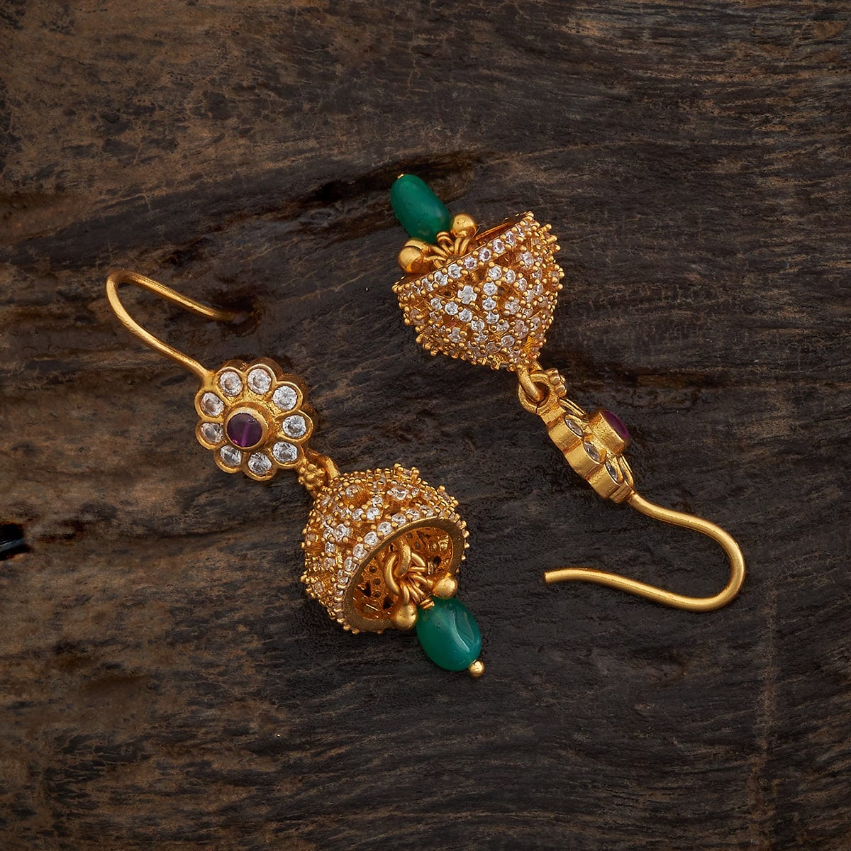 Silver Temple Earring 173396 - Image 3