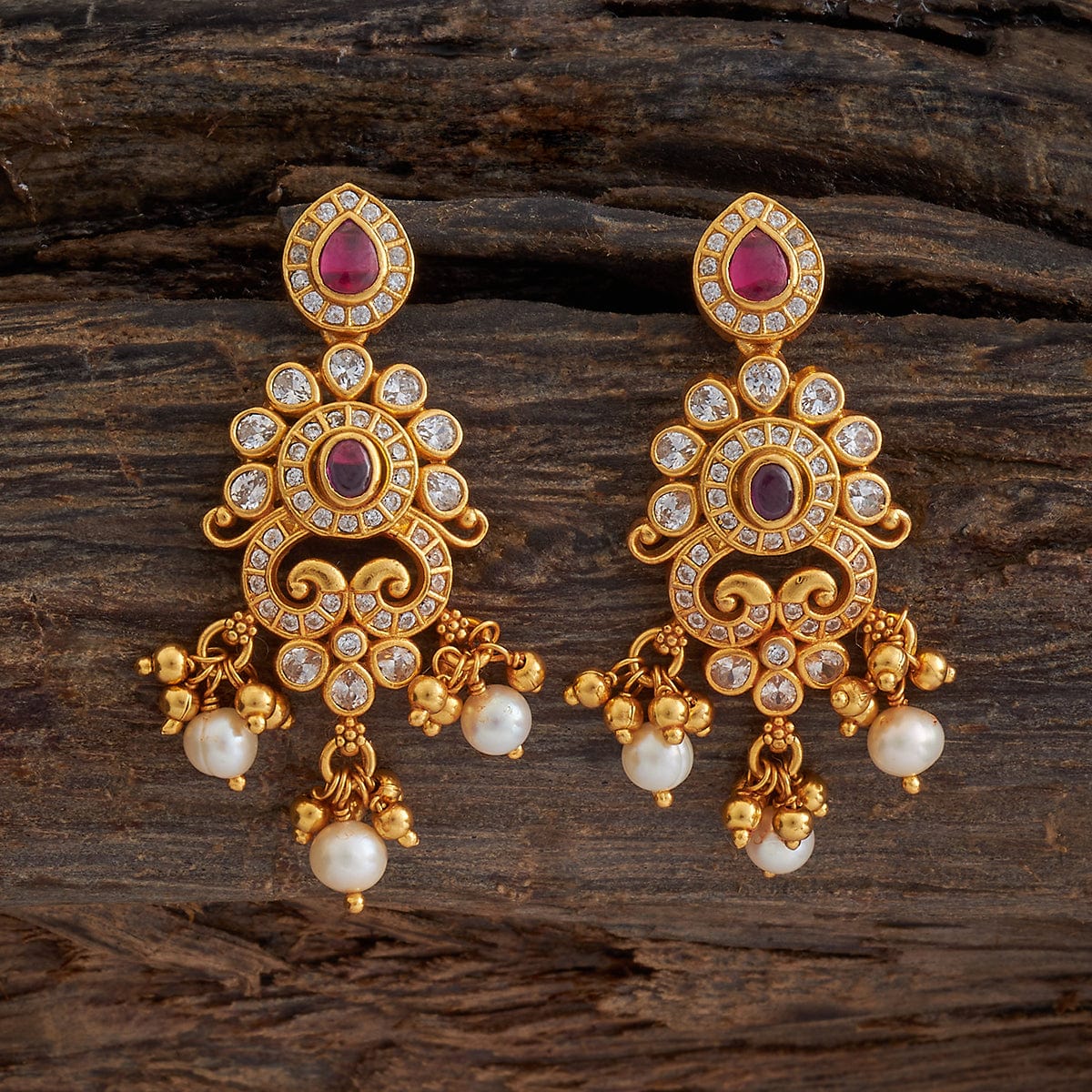 Silver Temple Earring 173397 - Image 3