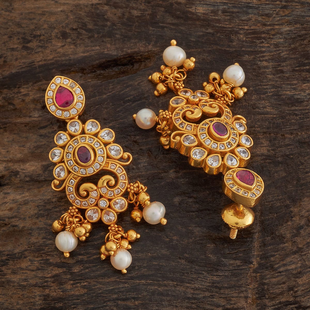 Silver Temple Earring 173397 - Image 4