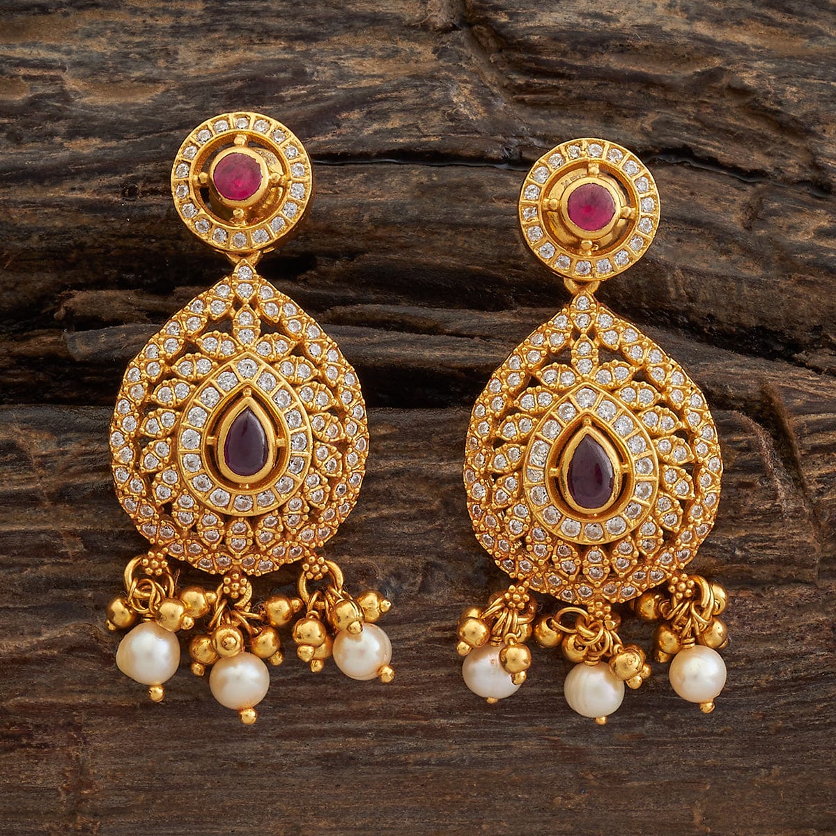 Silver Temple Earring 173399 - Image 4