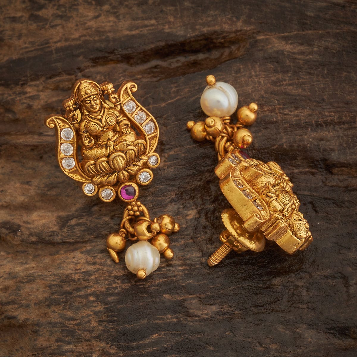 Silver Temple Earring 173406 - Image 3