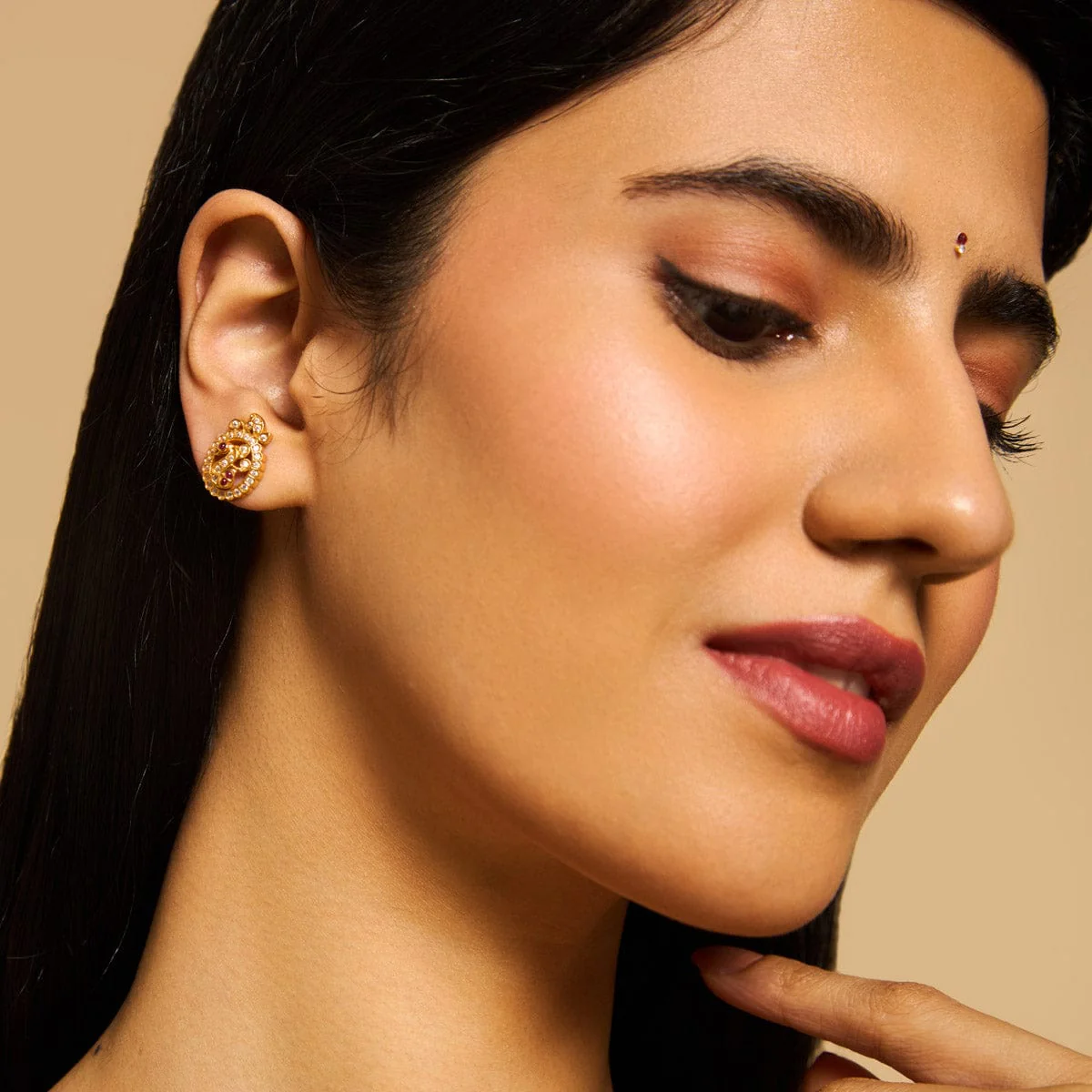 Silver Temple Earring 173409 - Image 3
