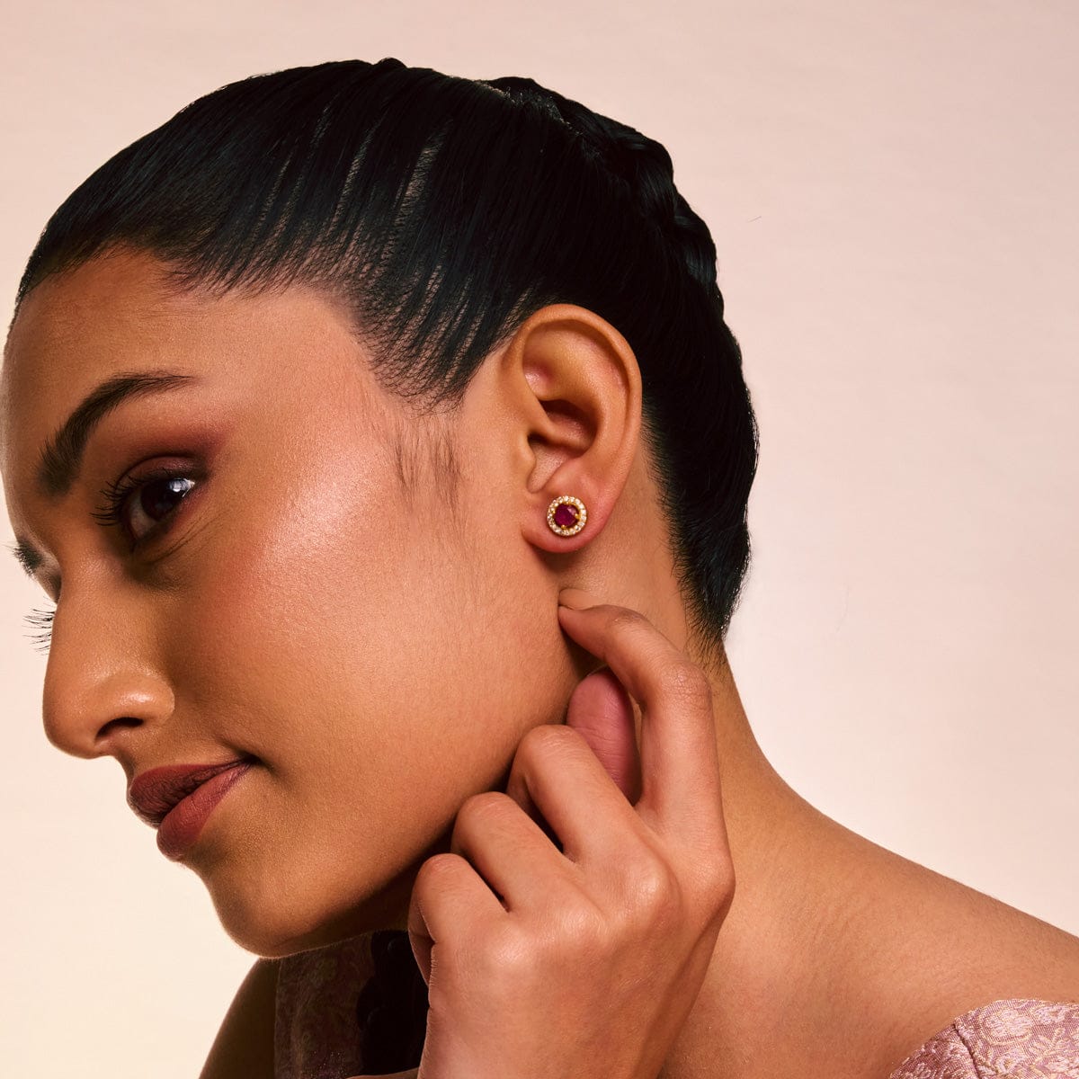 Silver Temple Earring 174071 - Image 2