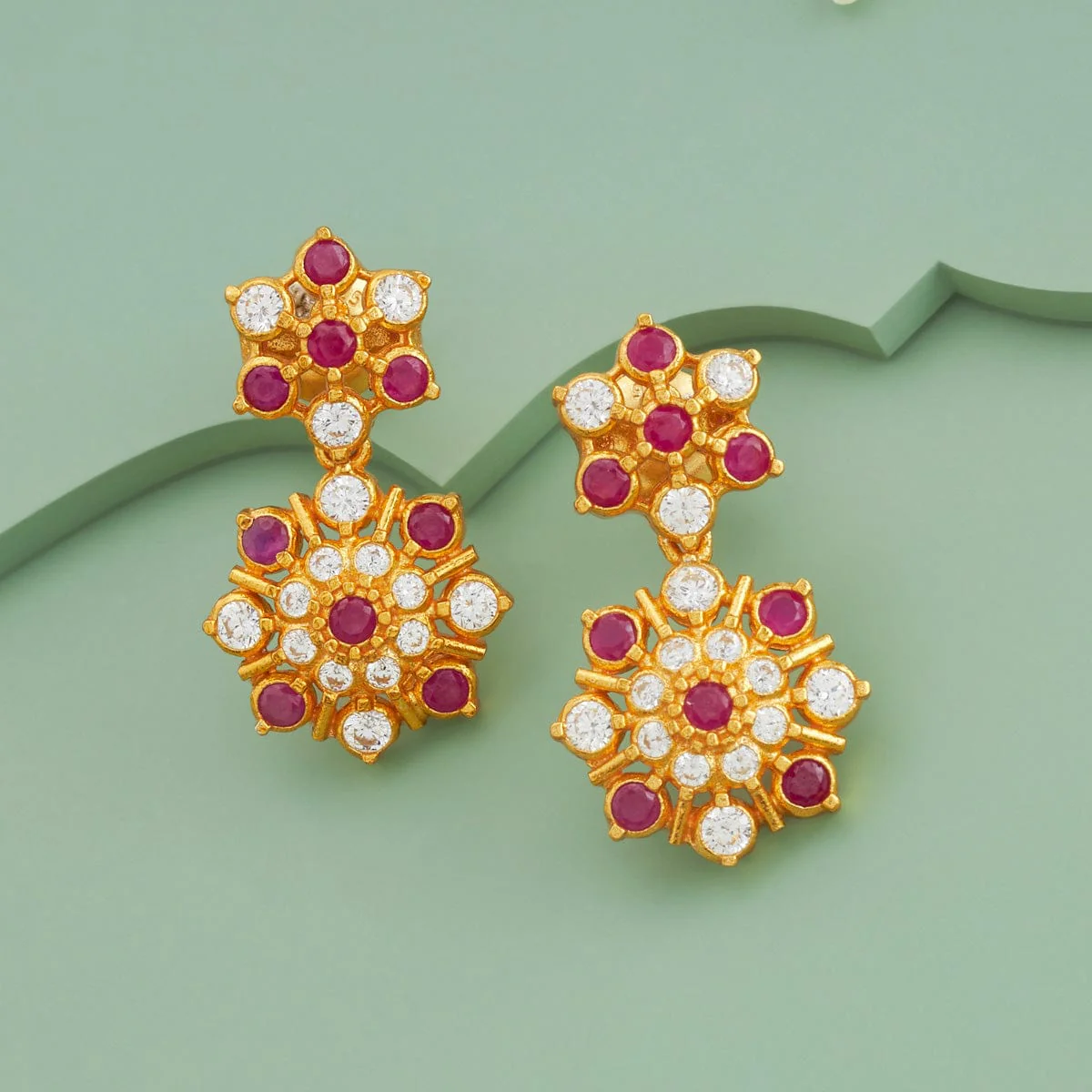 Silver Temple Earring 174083 - Image 6