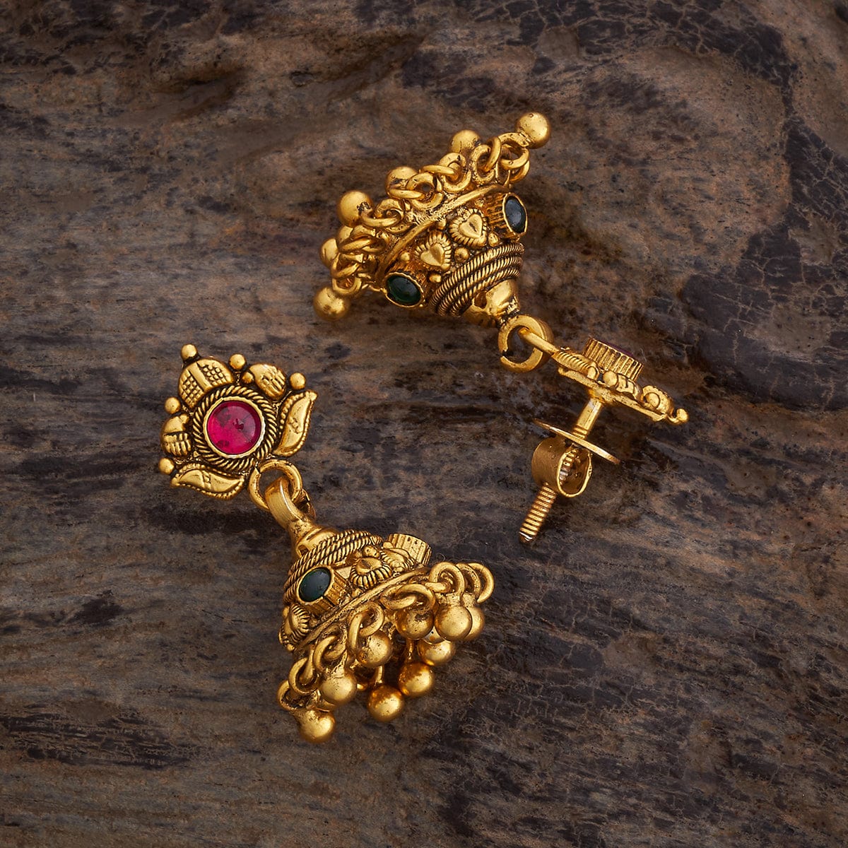 Silver Temple Earring 174166 - Image 3