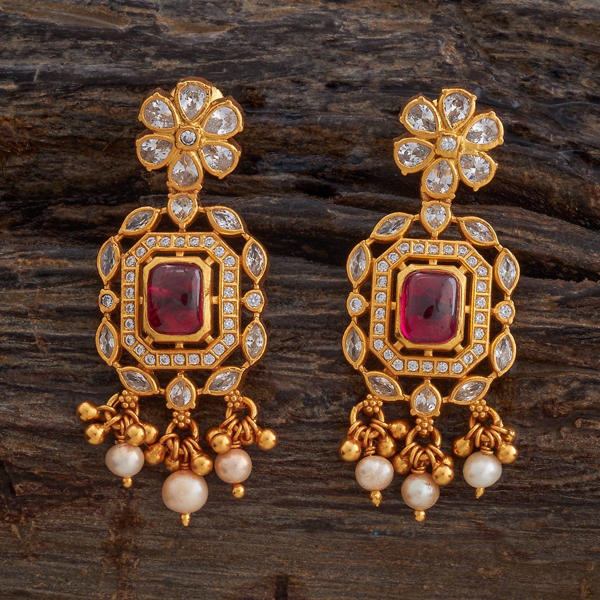Silver Temple Earring 174345 - Image 5