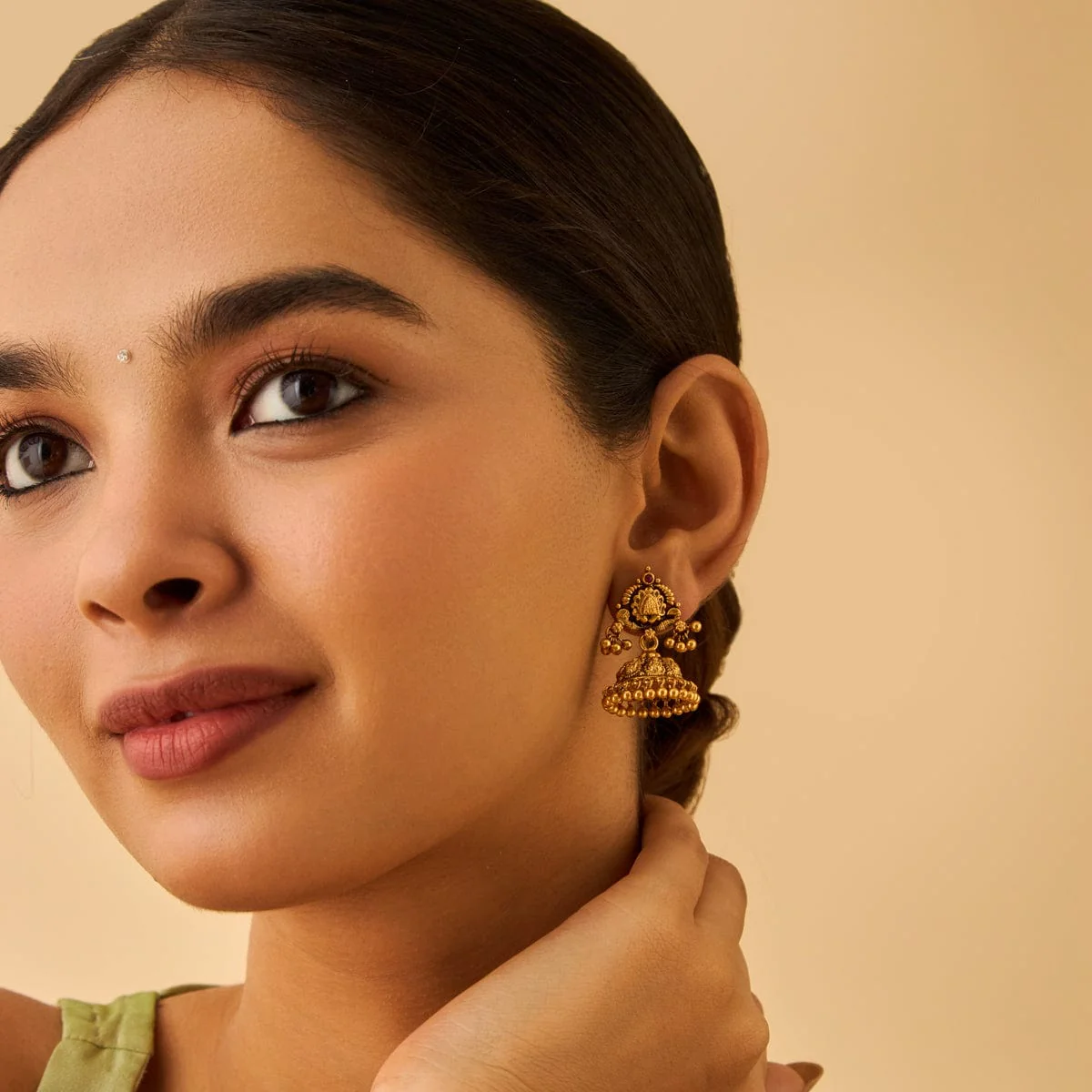 Silver Temple Earring 174364 - Image 2