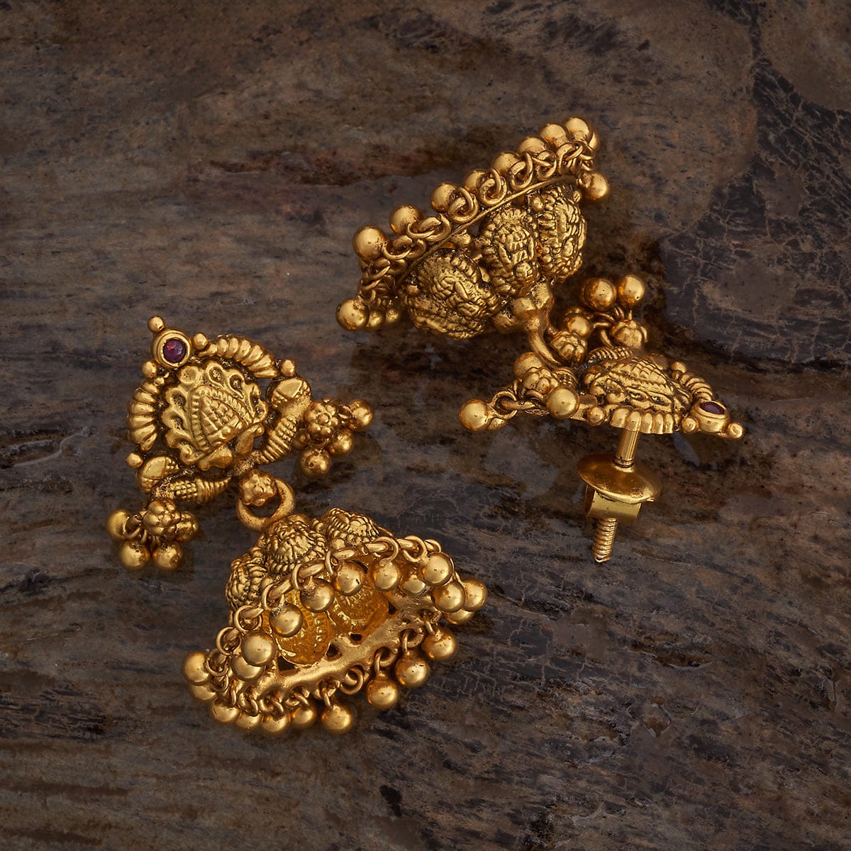 Silver Temple Earring 174364 - Image 3