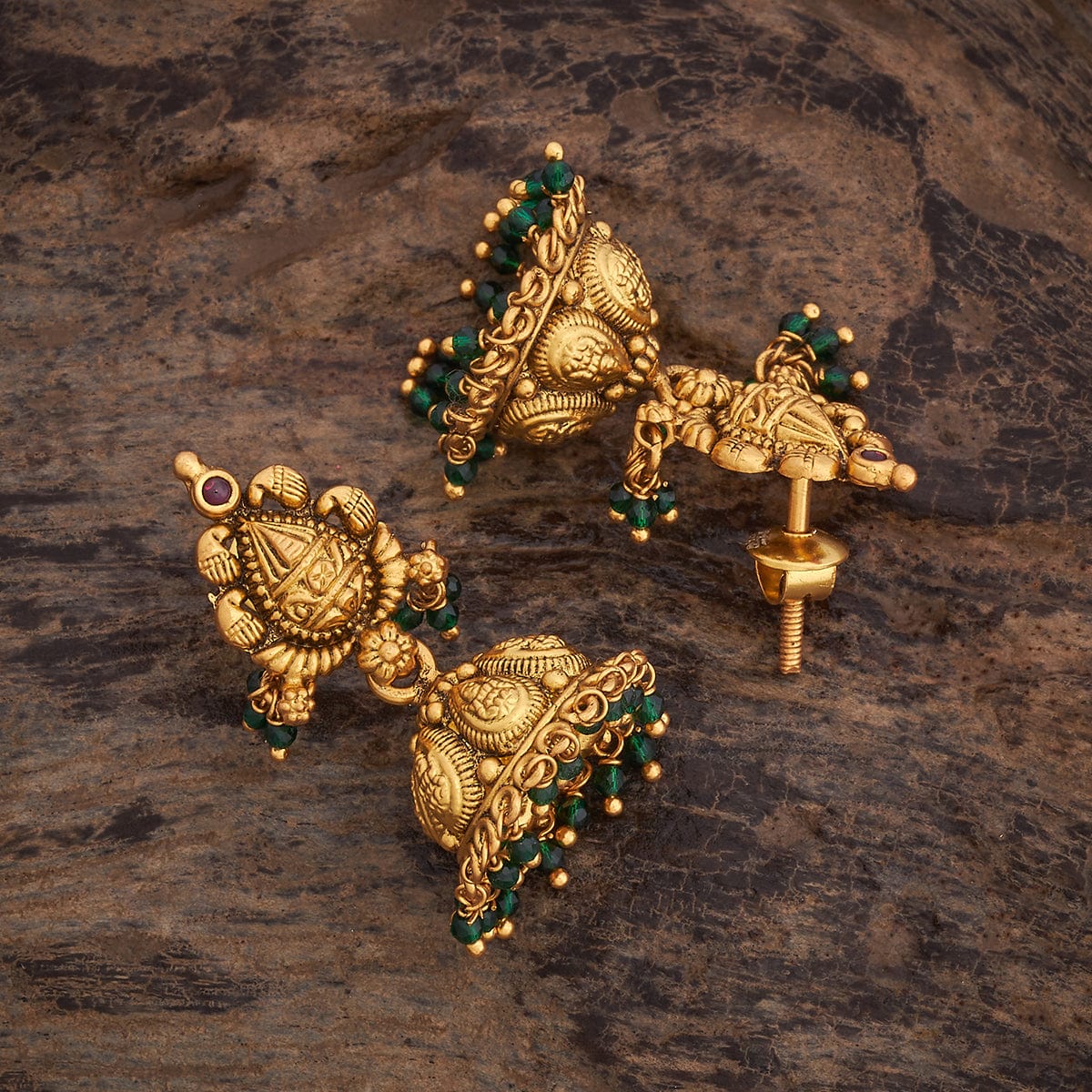 Silver Temple Earring 174365 - Image 3