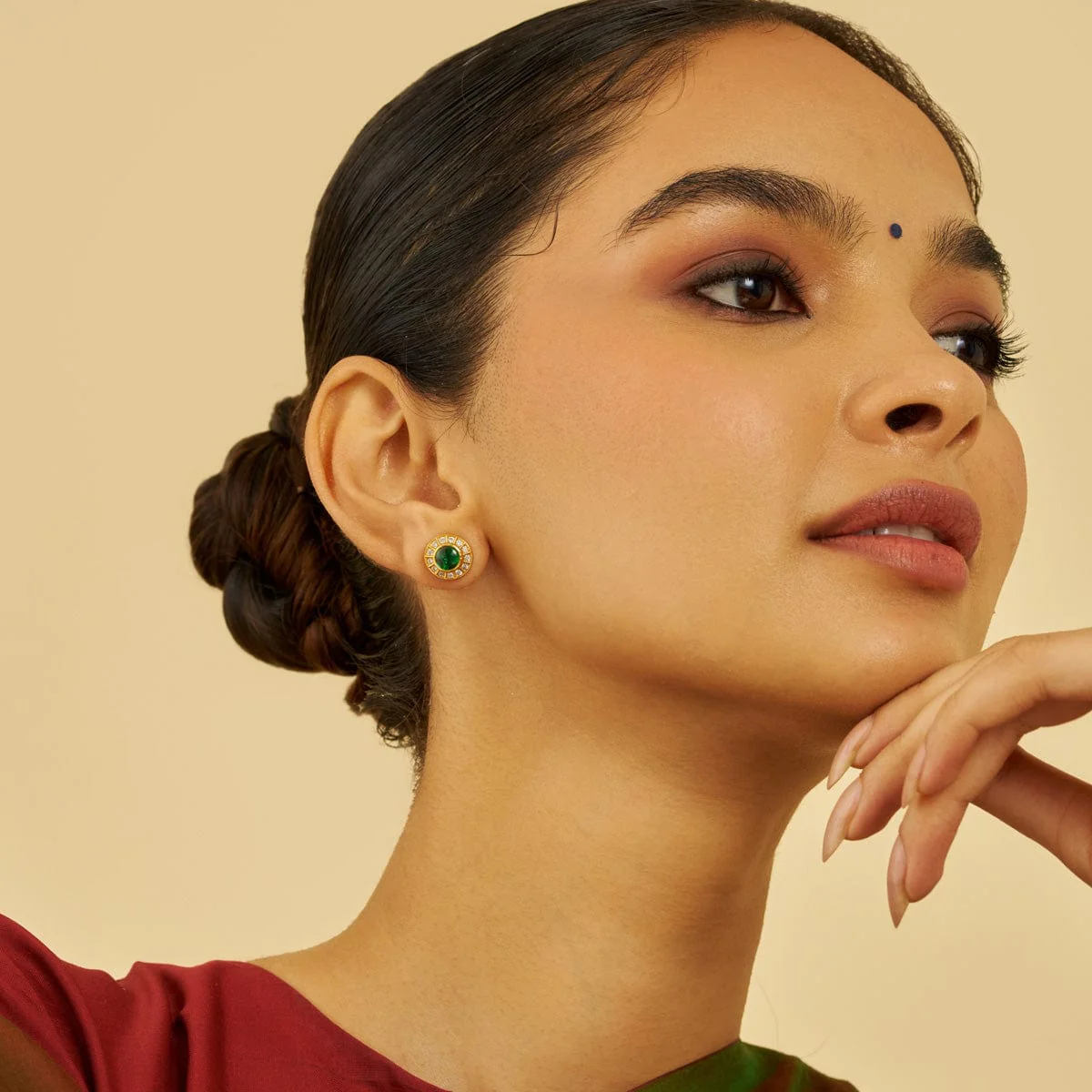 Silver Temple Earring 177359 - Image 3
