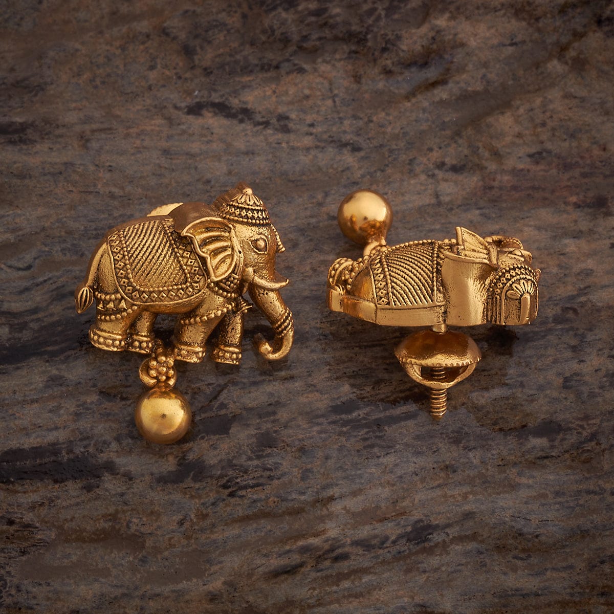 Silver Temple Earring 177413 - Image 4