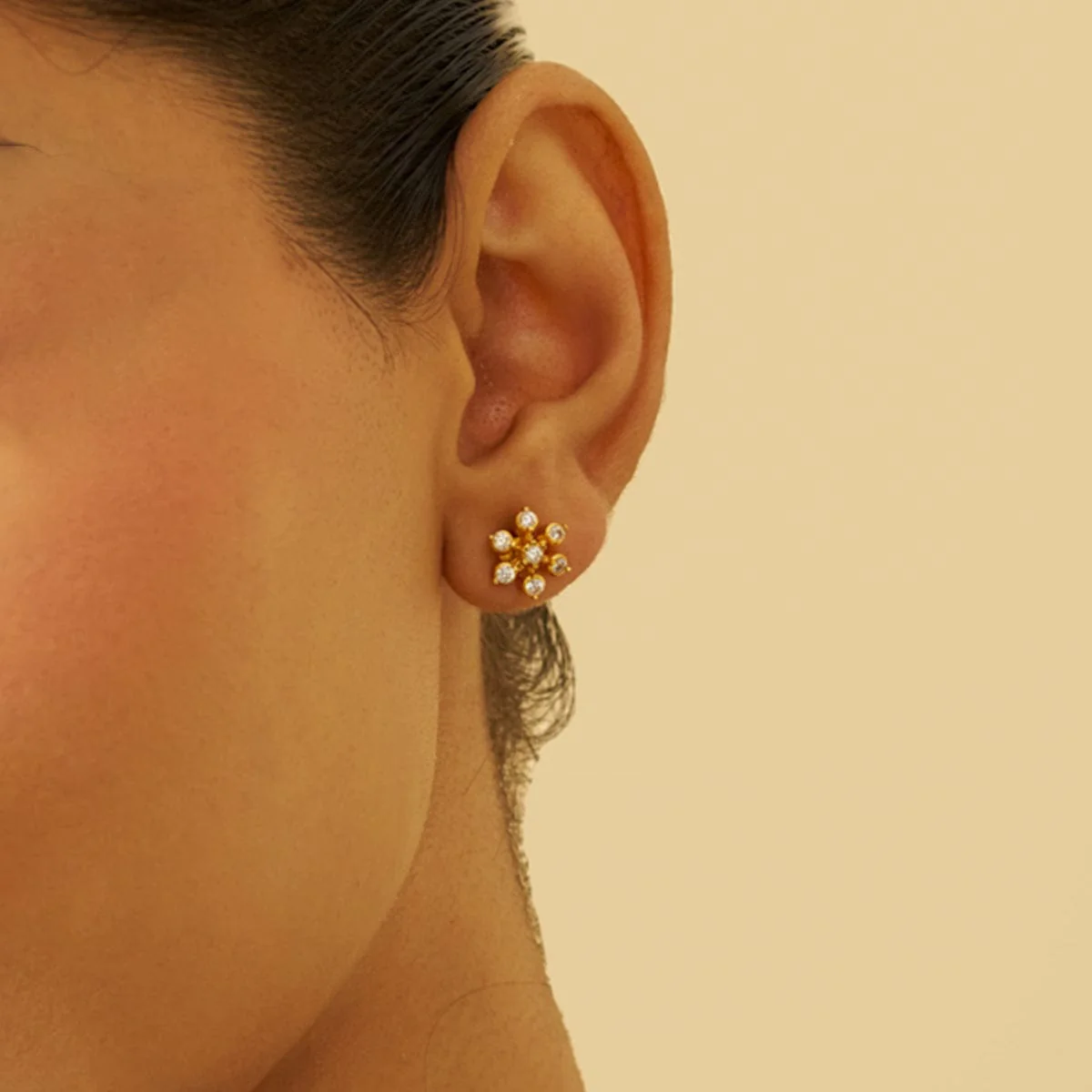 Silver Temple Earring 177963 - Image 2