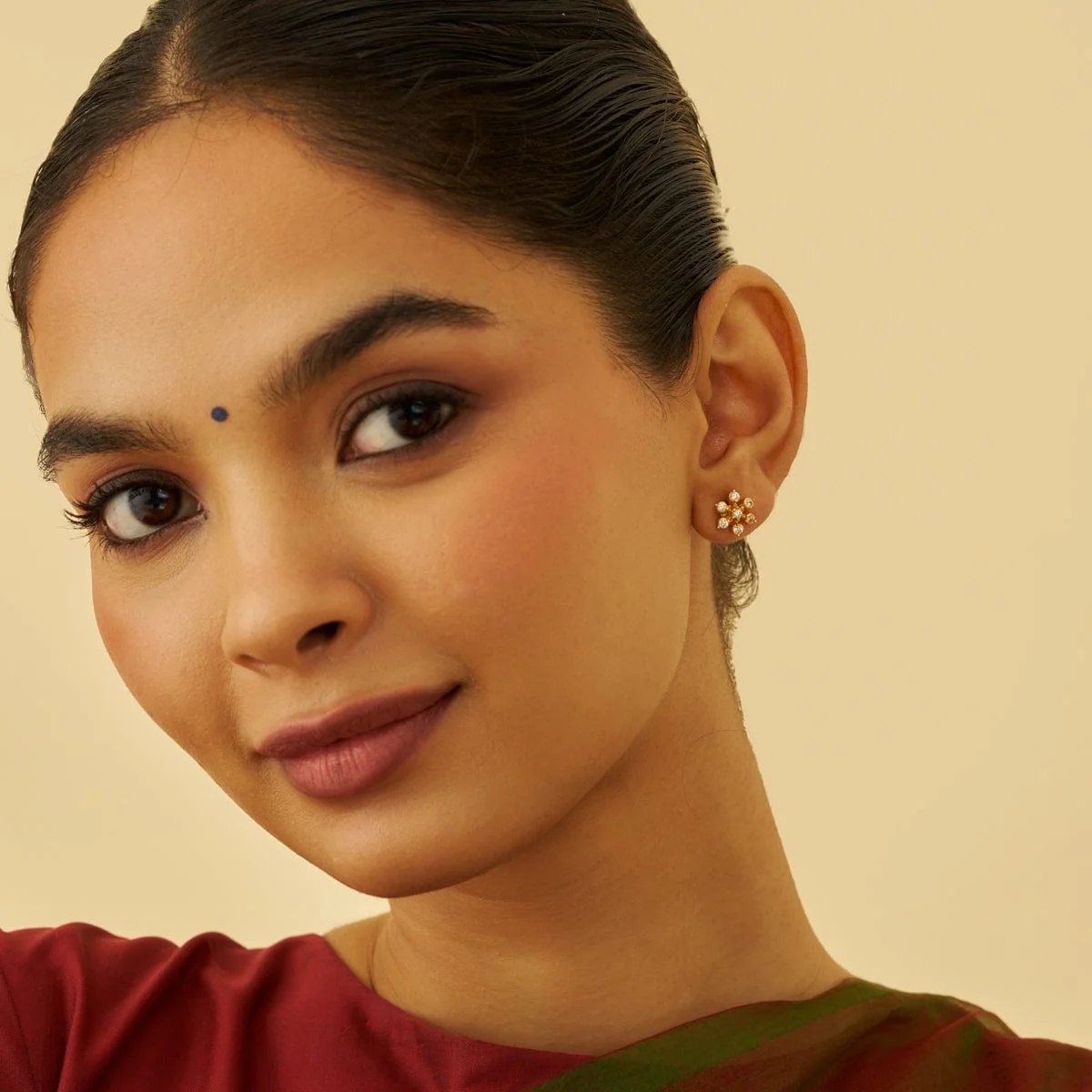 Silver Temple Earring 177963 - Image 3