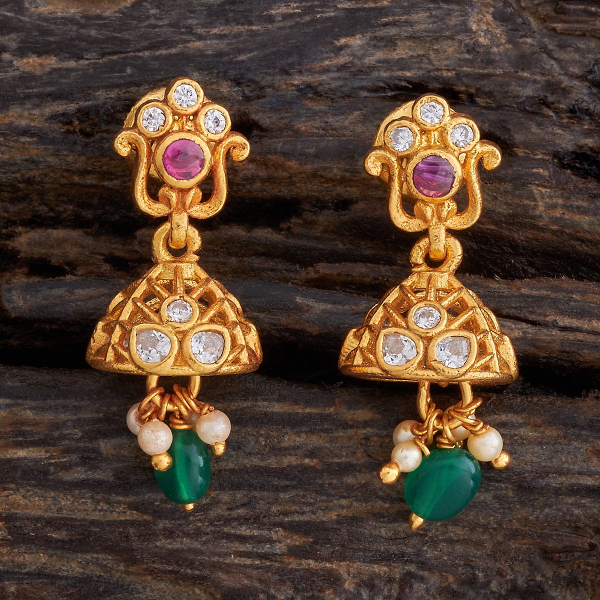 Silver Temple Earring 178057 - Image 4