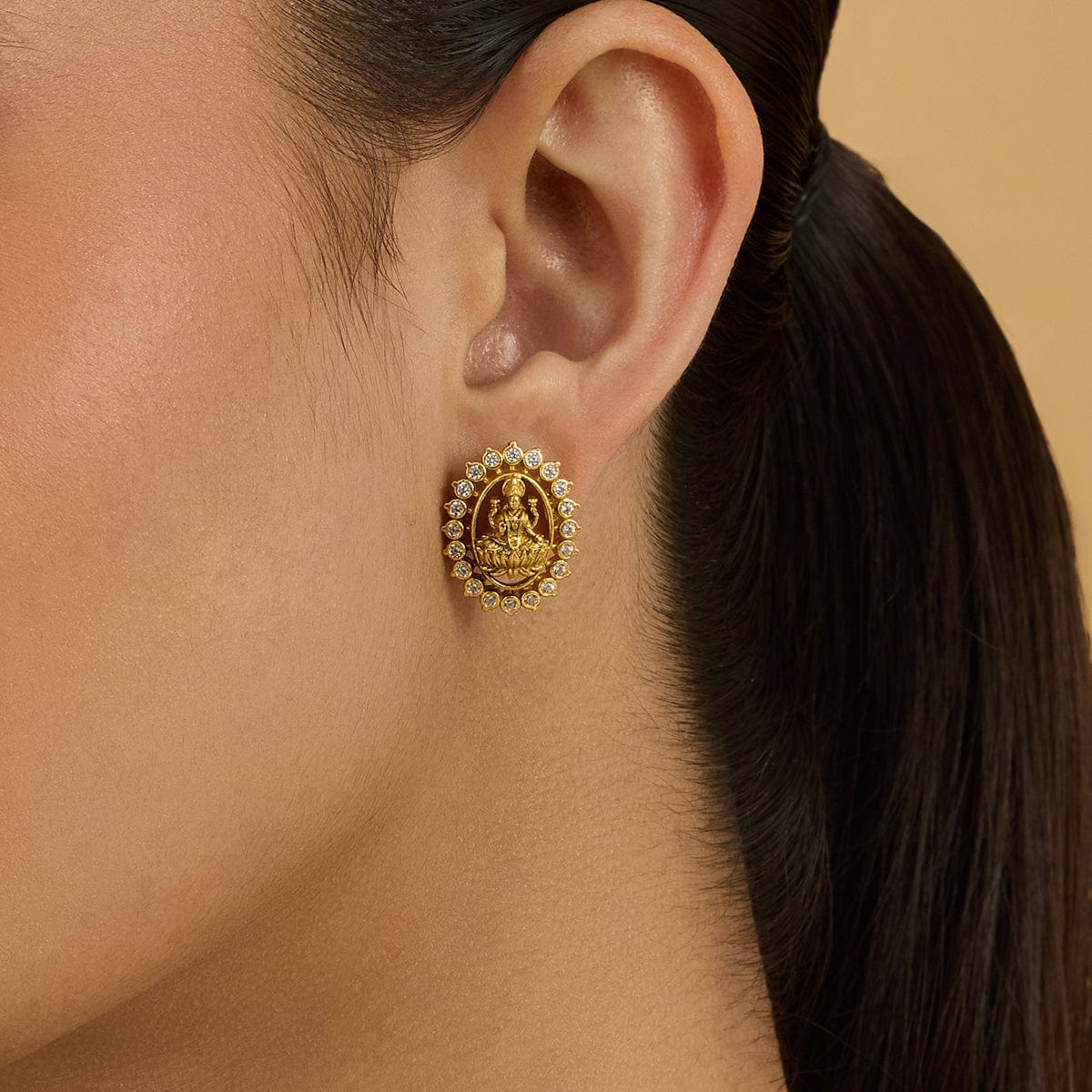 Silver Temple Earring 178082 - Image 2