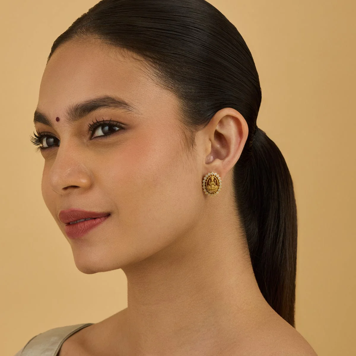 Silver Temple Earring 178082 - Image 3