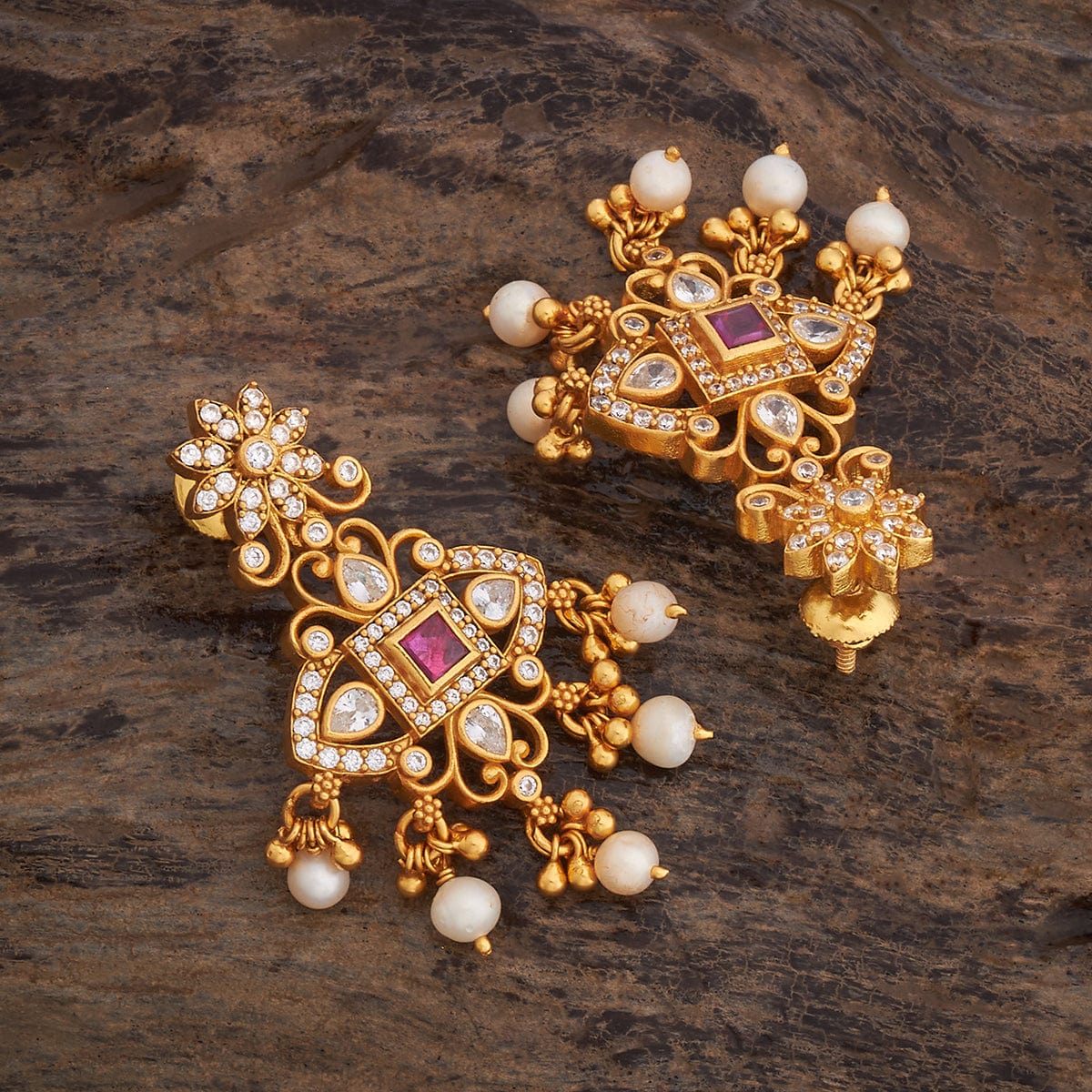 Silver Temple Earring 178149 - Image 4
