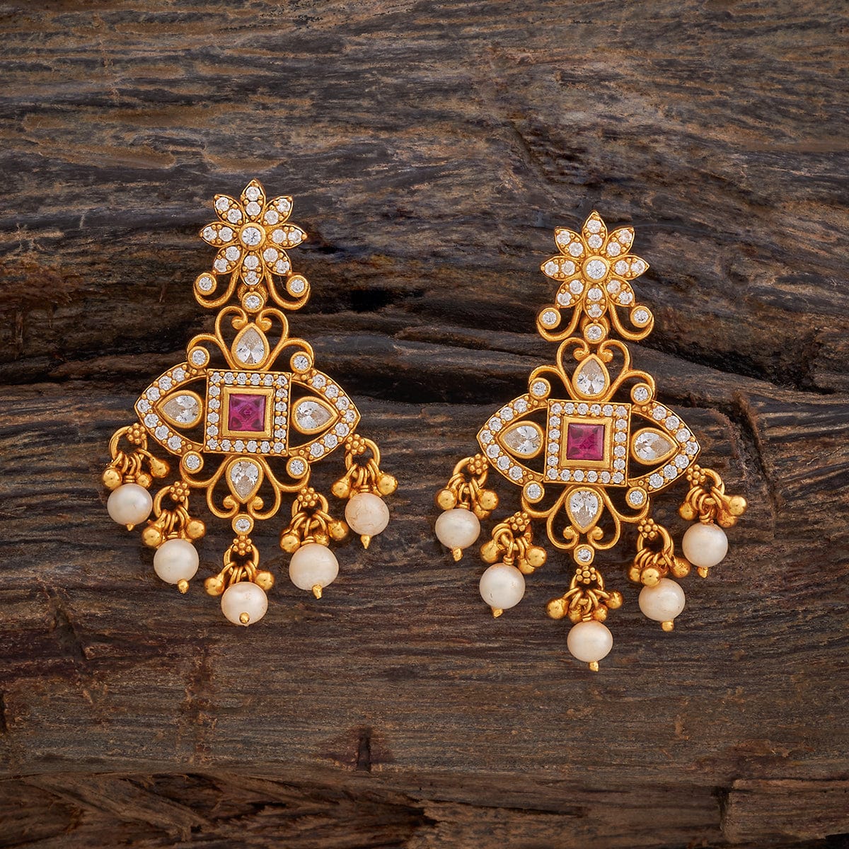 Silver Temple Earring 178149 - Image 5