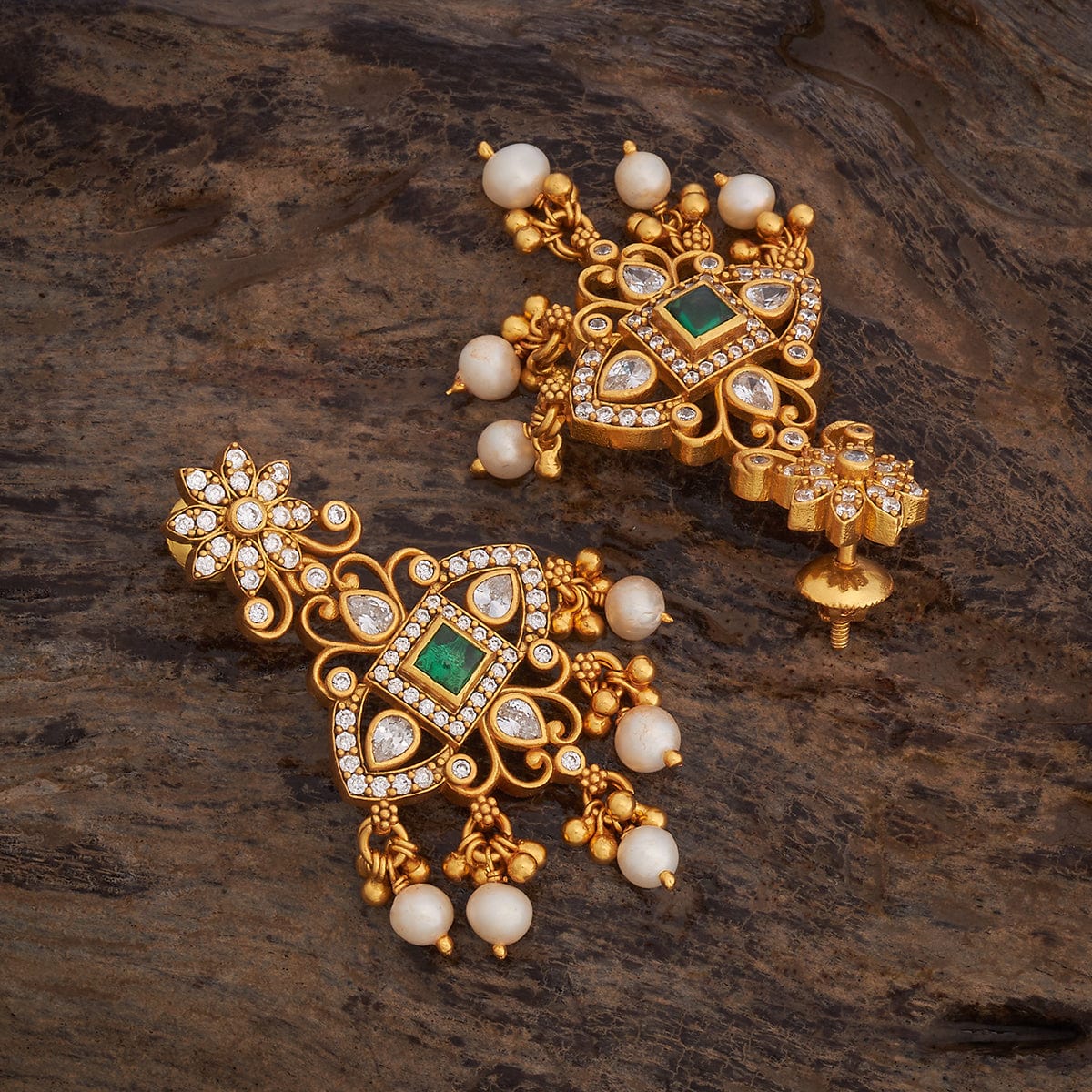 Silver Temple Earring 178149 - Image 7