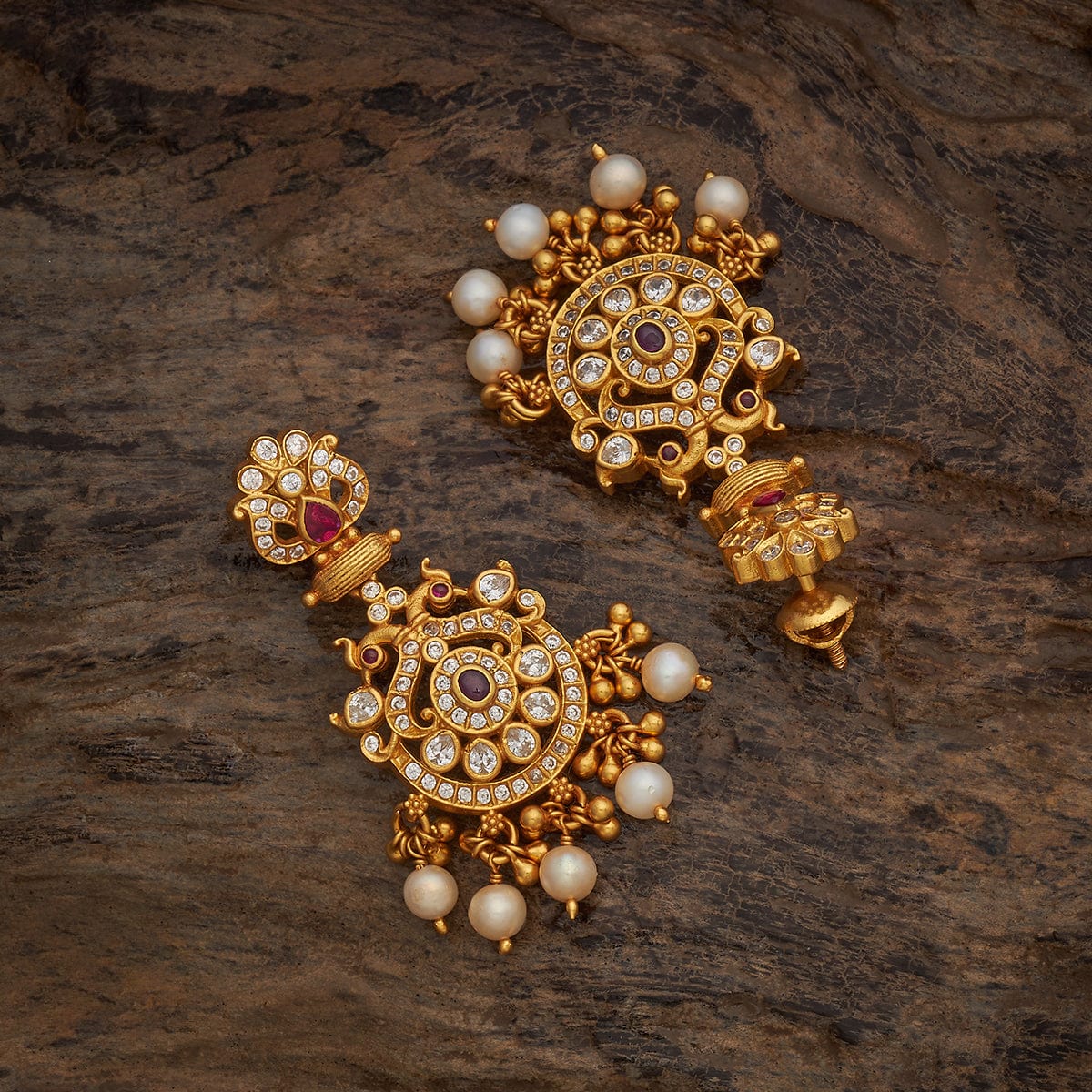 Silver Temple Earring 178151 - Image 3