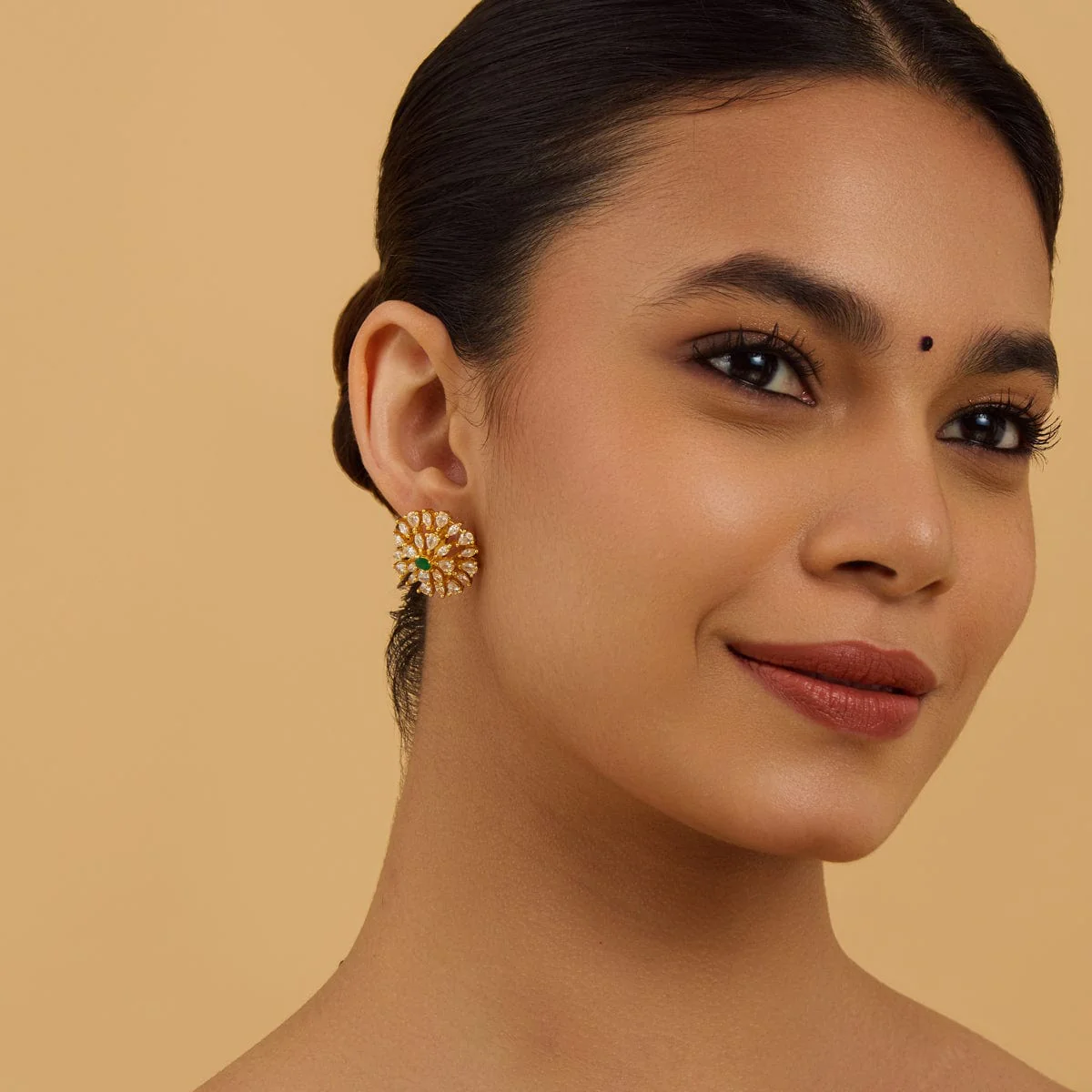 Silver Temple Earring 179563 - Image 3