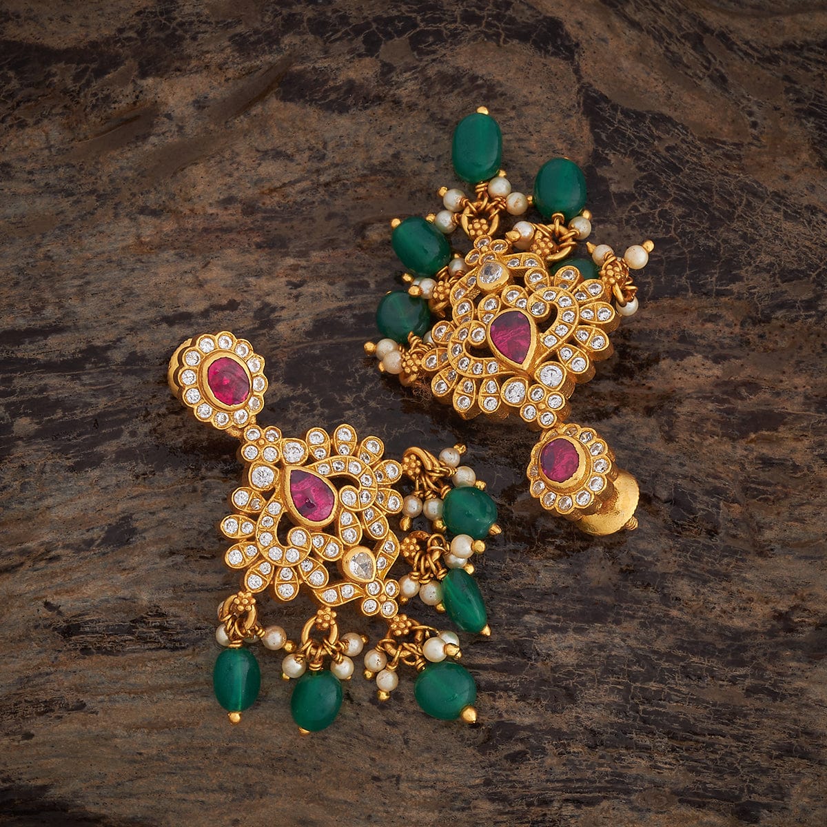 Silver Temple Earring 179598 - Image 4