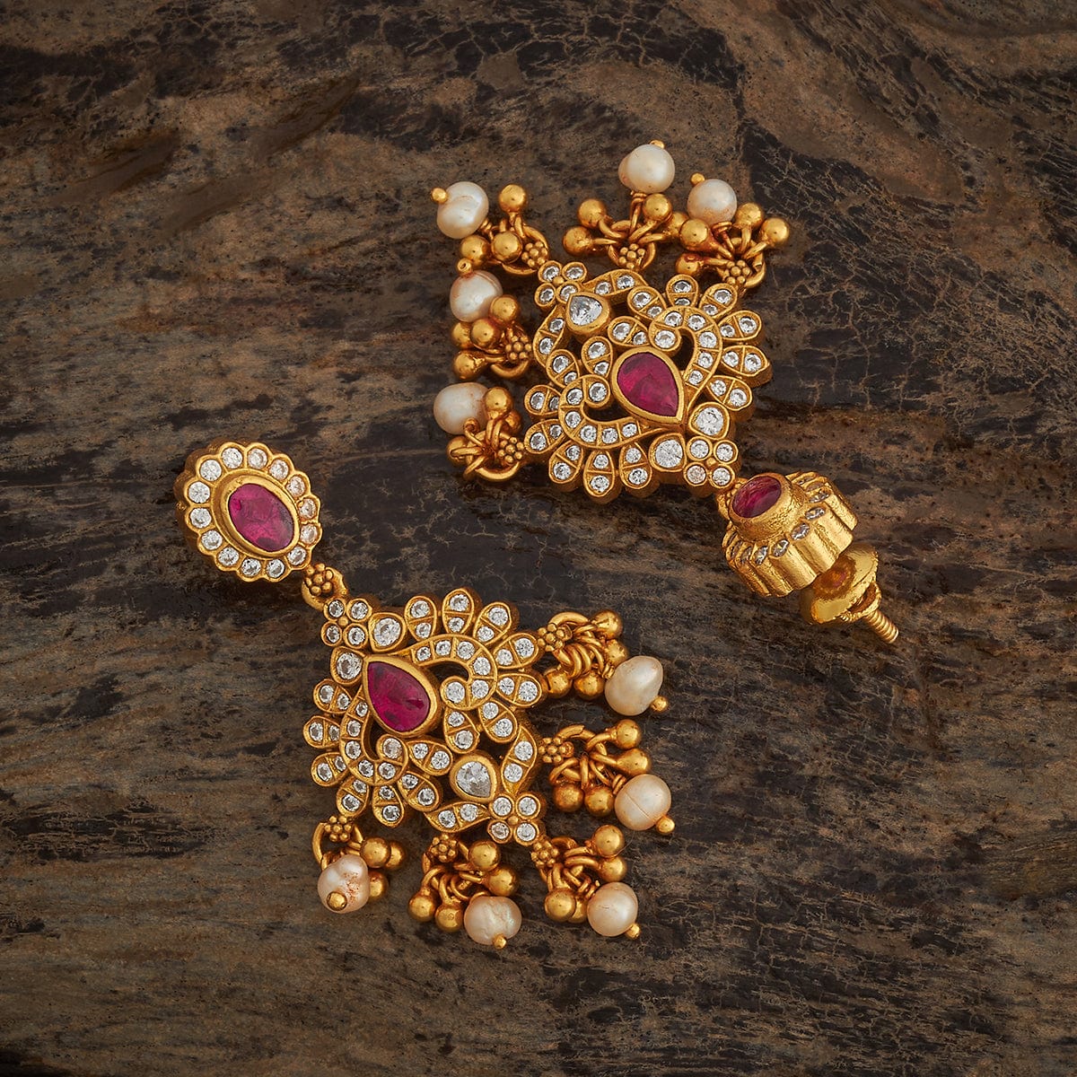 Silver Temple Earring 179598 - Image 7