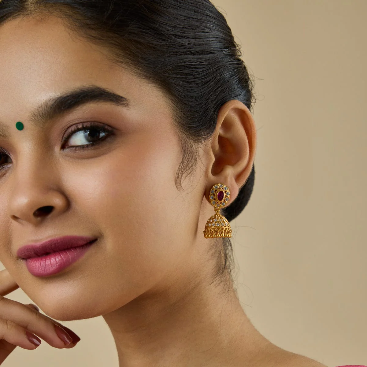 Silver Temple Earring 179600 - Image 2