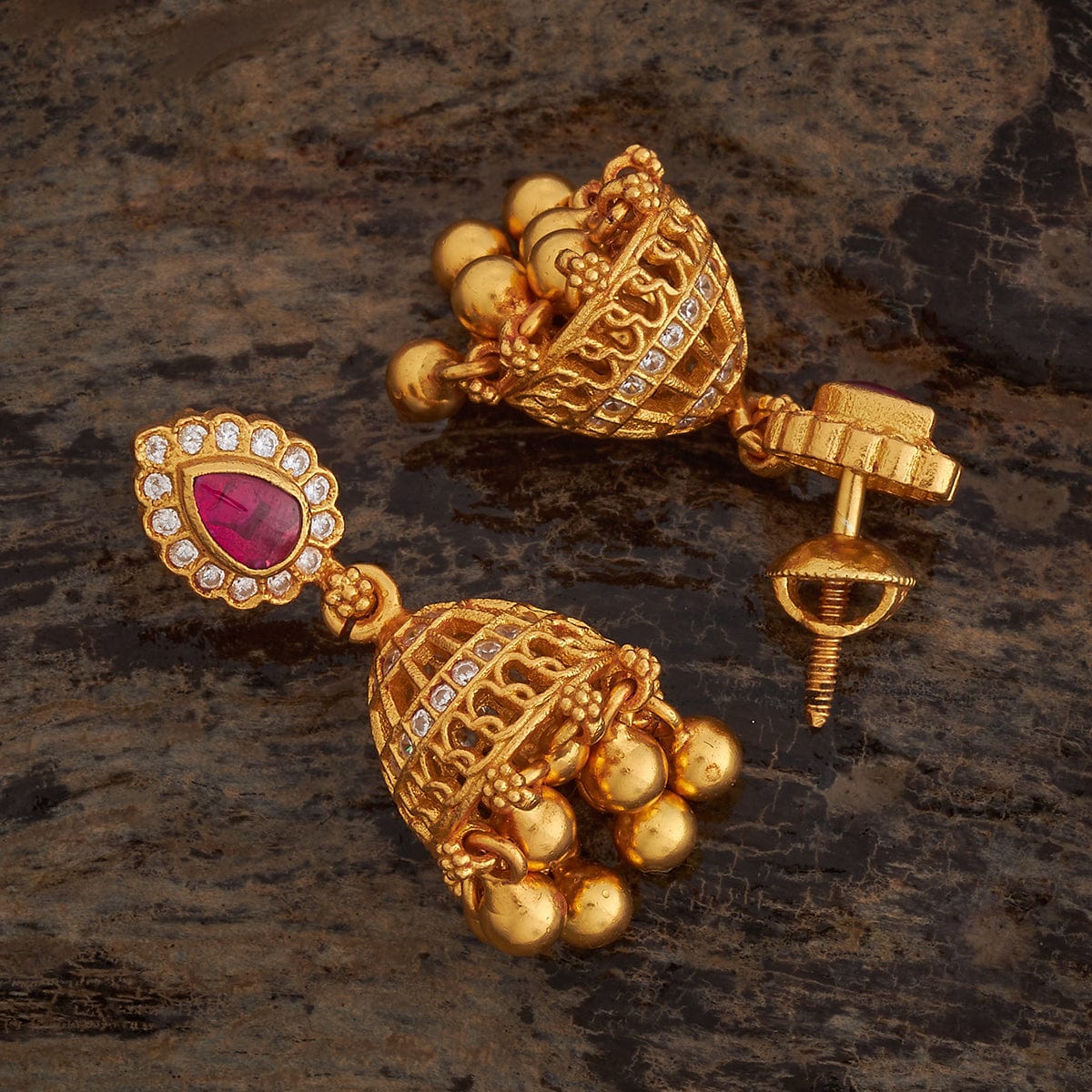 Silver Temple Earring 179611 - Image 3